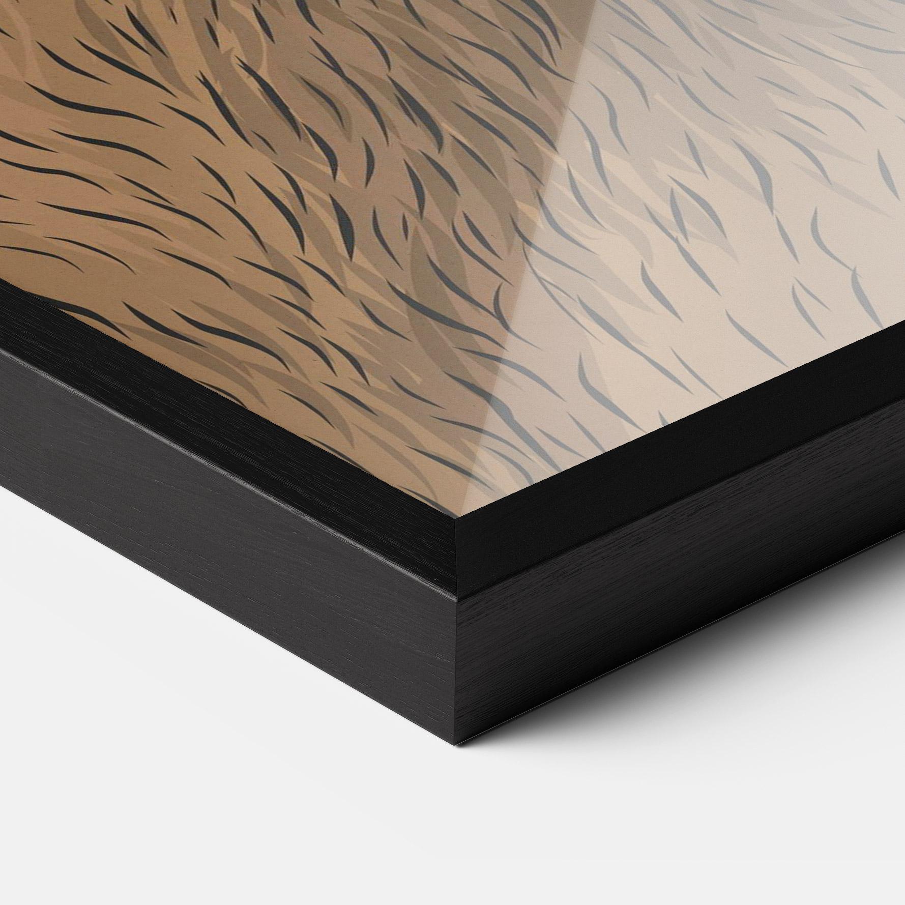 Gerahmte Poster Bear Singing mockup 3