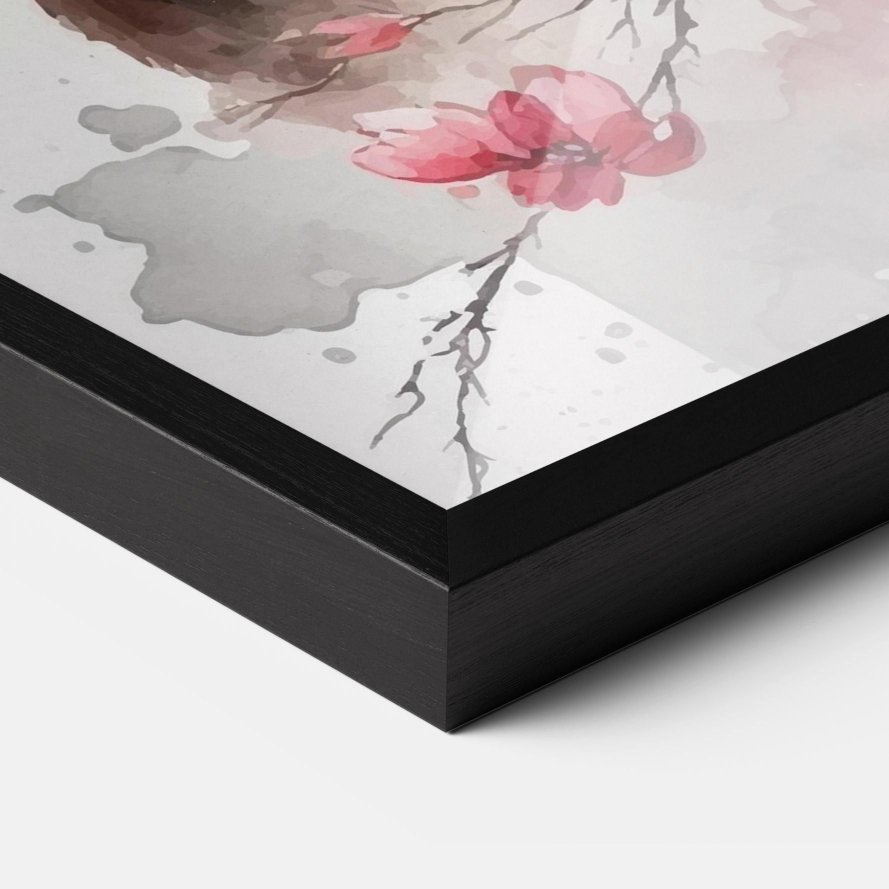 Gerahmte Poster Blossom Panda mockup 3