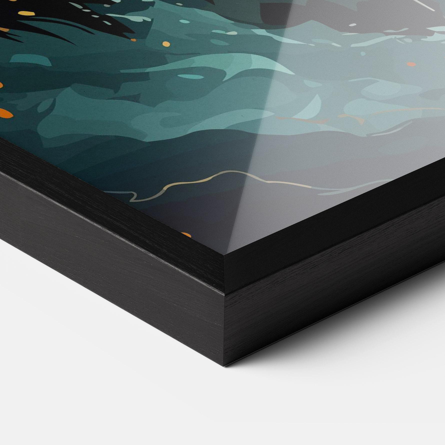 Gerahmte Poster Brown Bear Art mockup 3