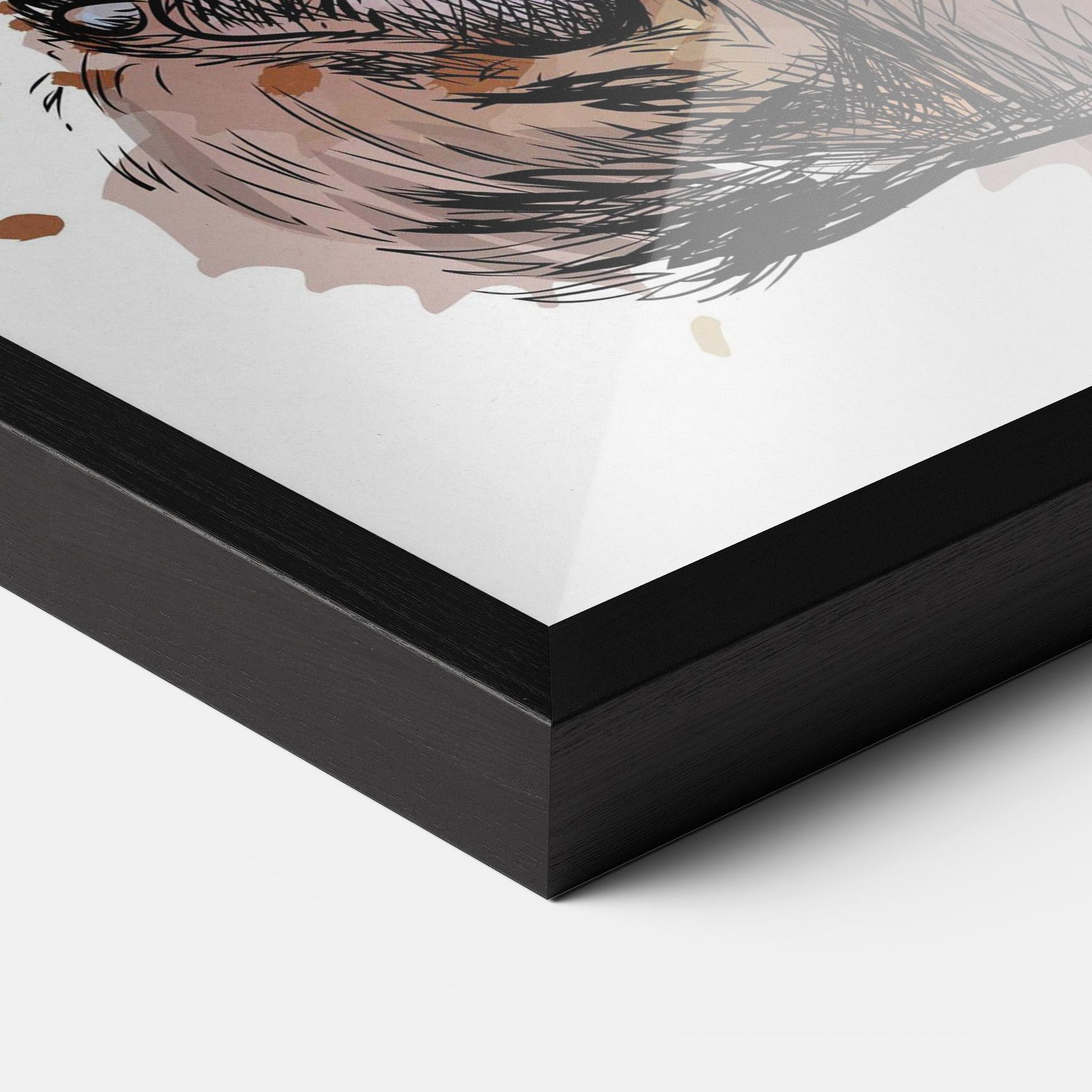 Gerahmte Poster Butterfly Bear mockup 3