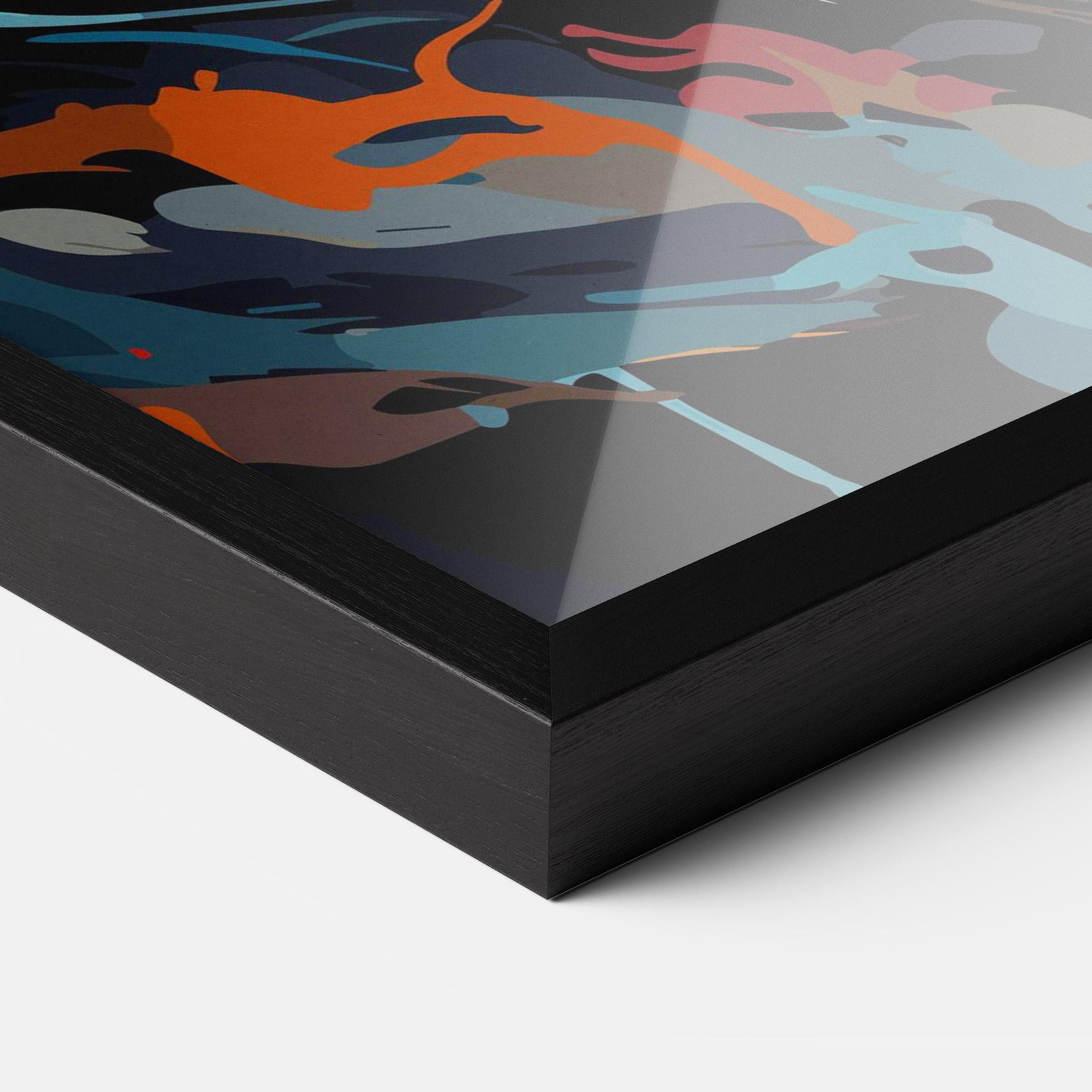 Gerahmte Poster Cream Color Bear mockup 3