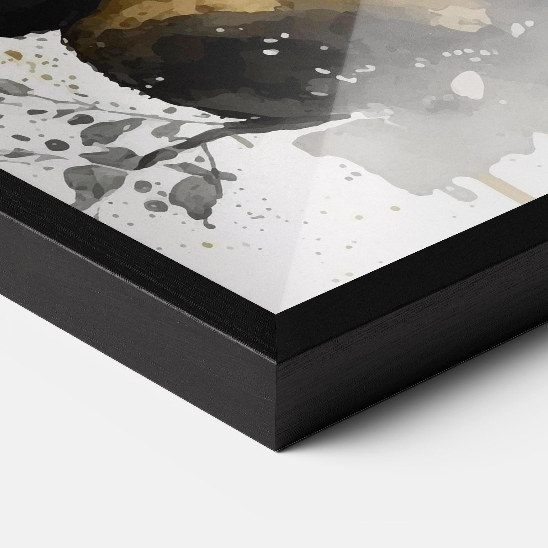 Gerahmte Poster Gold Panda Art mockup 3