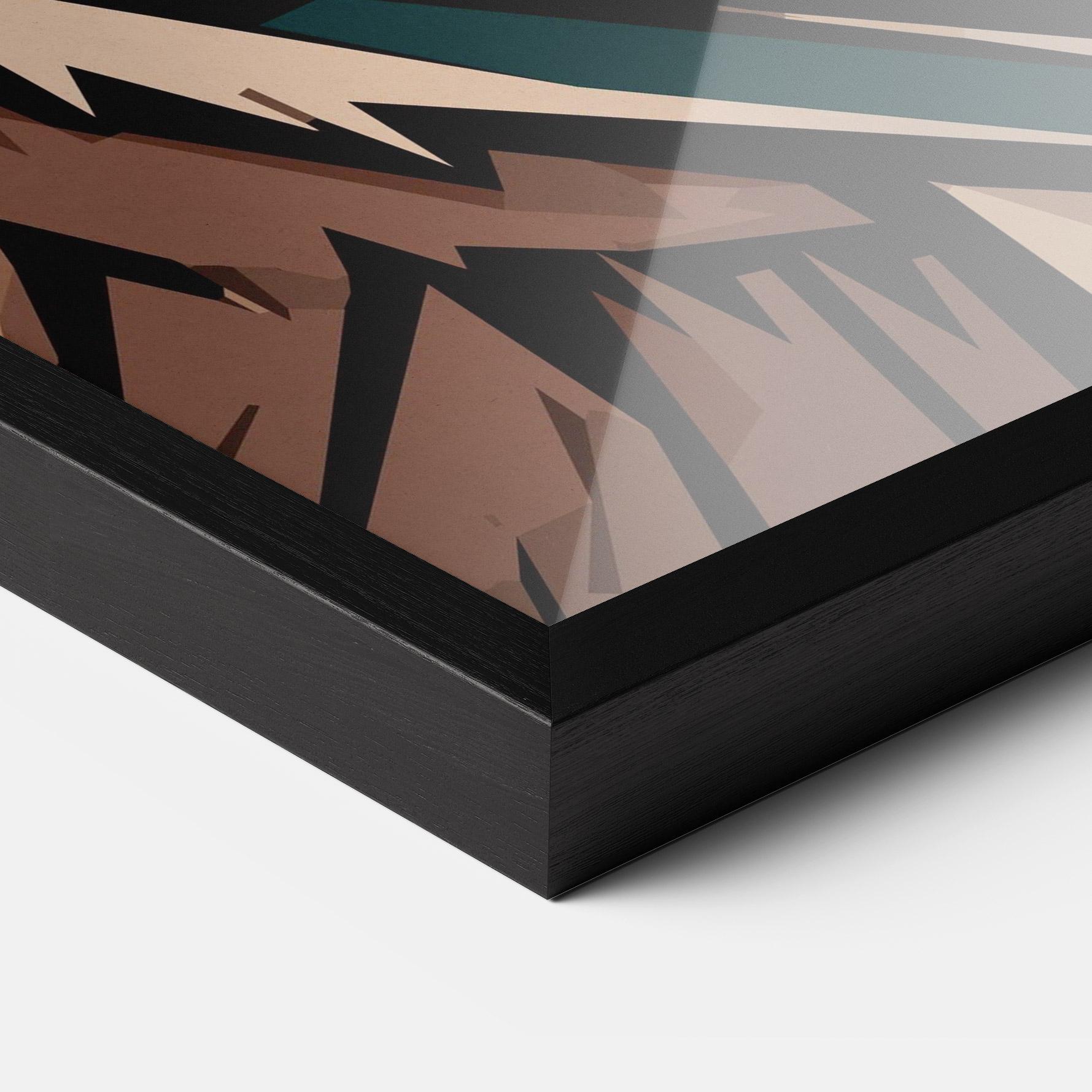 Gerahmte Poster Grizzly Art mockup 3