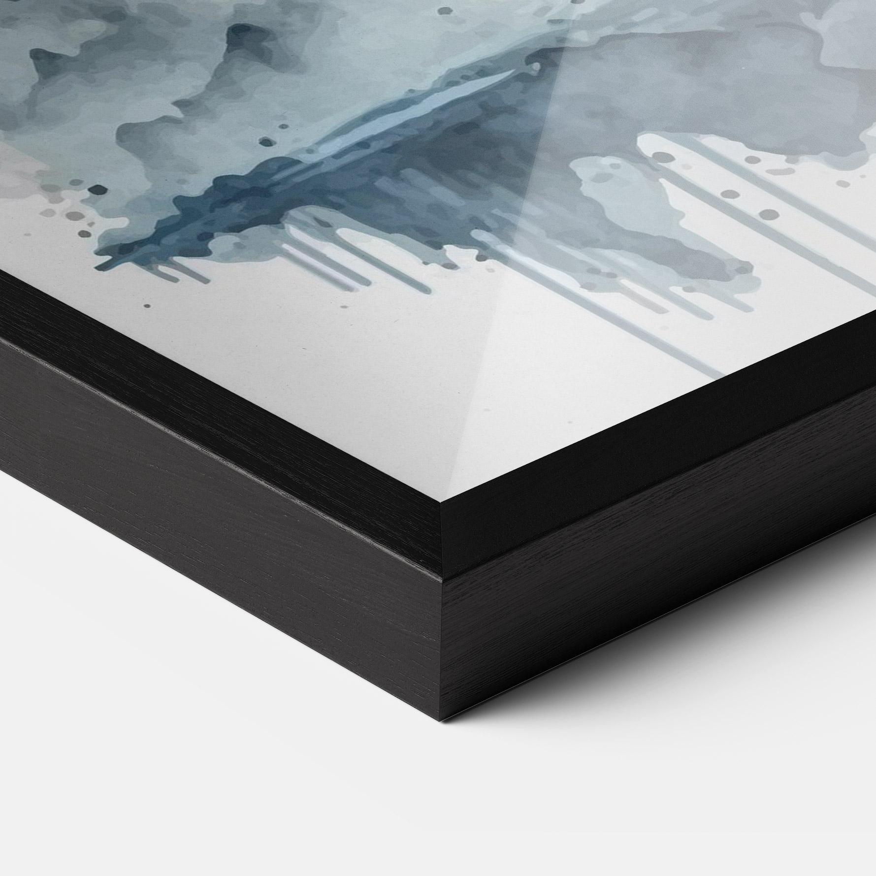 Gerahmte Poster Panda Art mockup 3