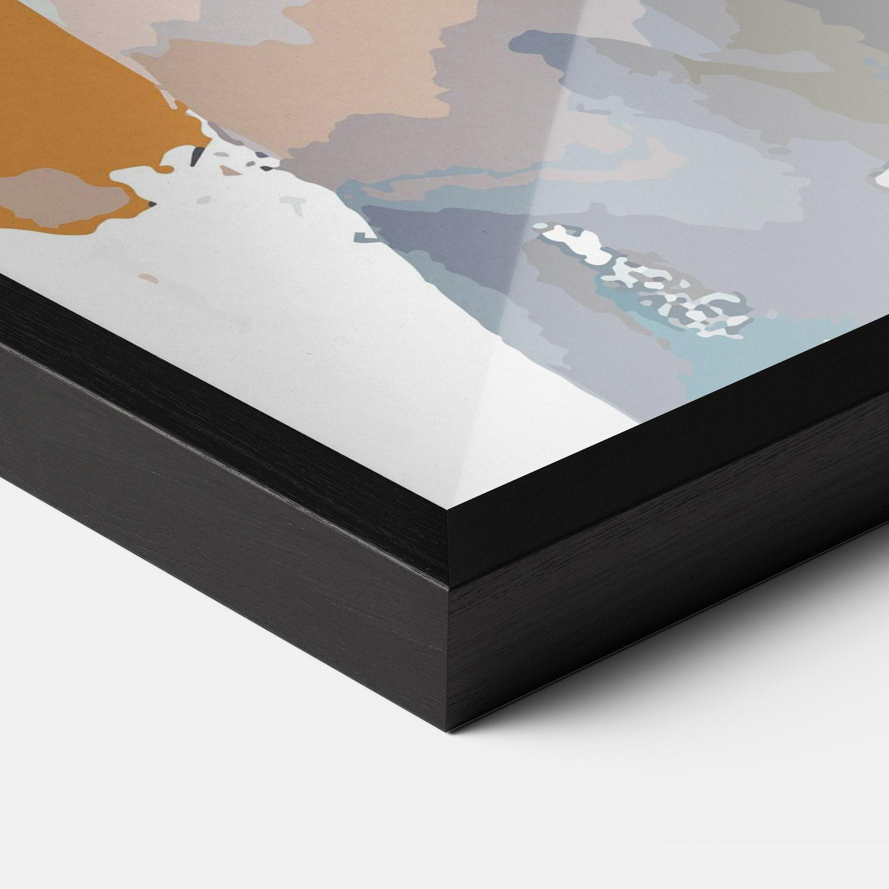 Gerahmte Poster Polar White Bear mockup 3