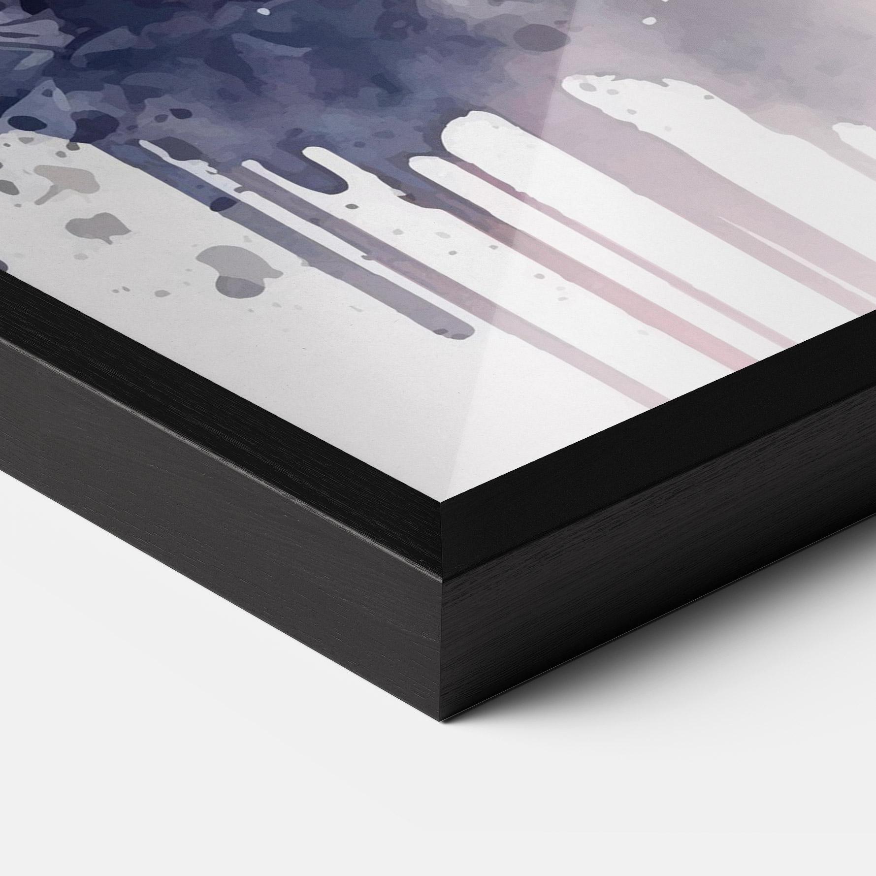 Gerahmte Poster Purple Panda Art mockup 3