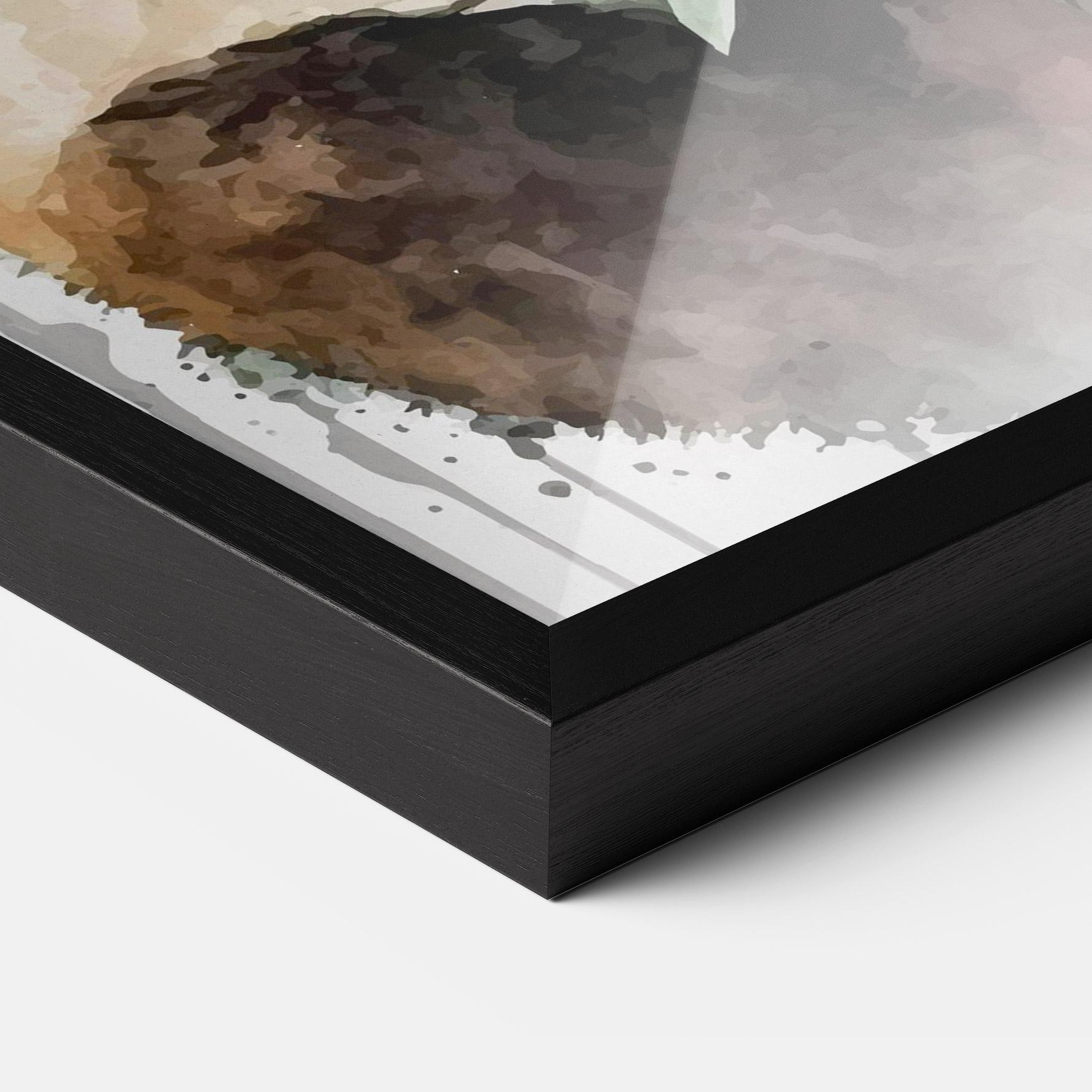 Gerahmte Poster Red Flower Panda mockup 3