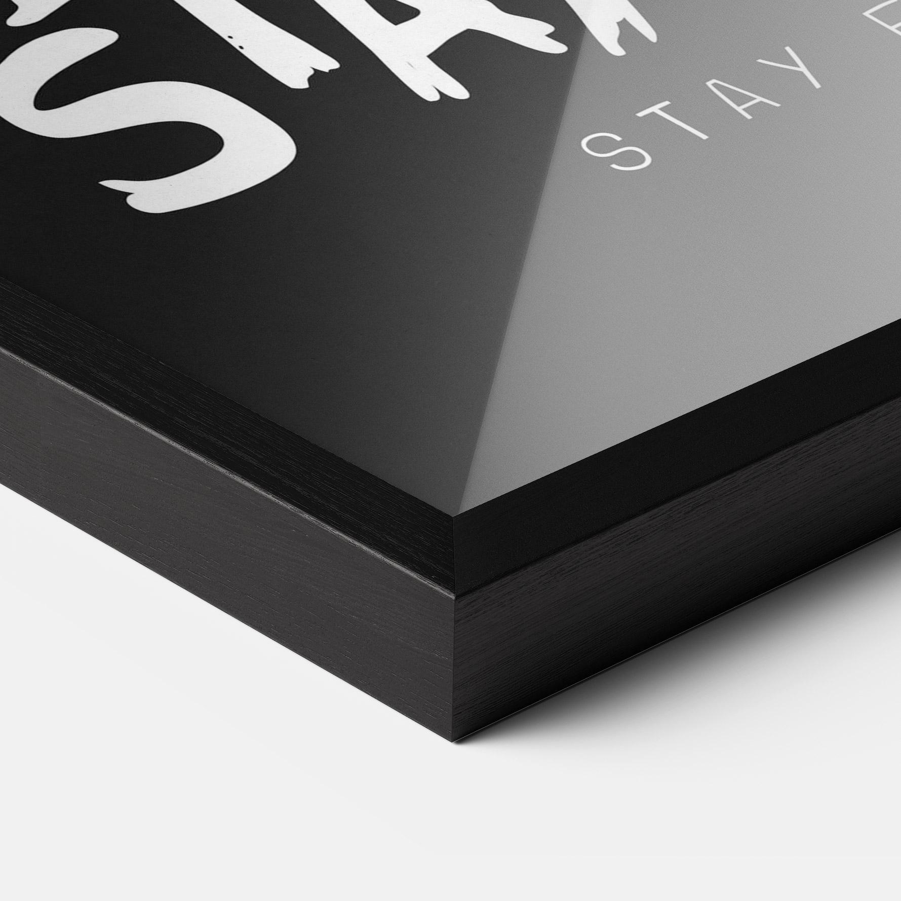 Gerahmte Poster Stay High mockup 3