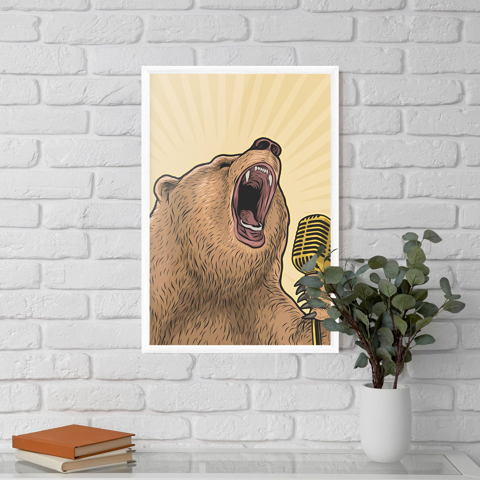 Bear Singing mockup 5