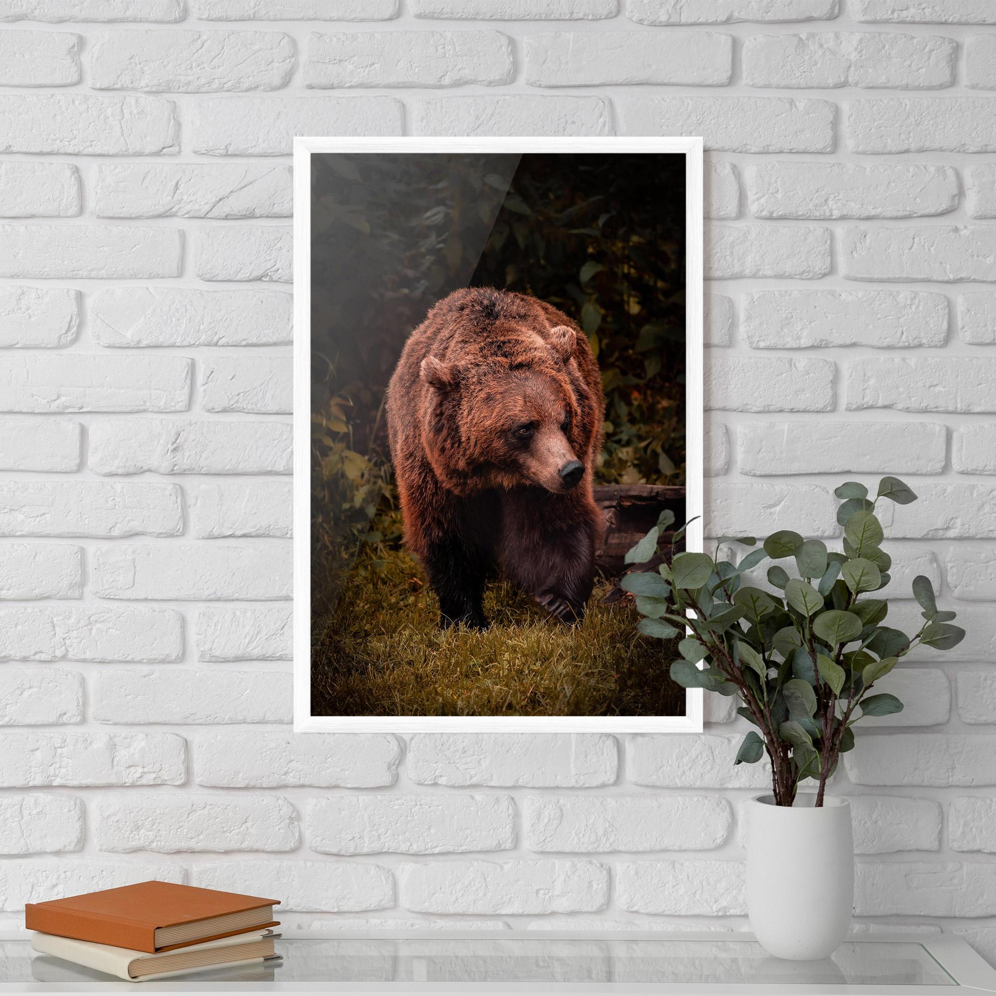 Gerahmte Poster Brown Bear mockup 5