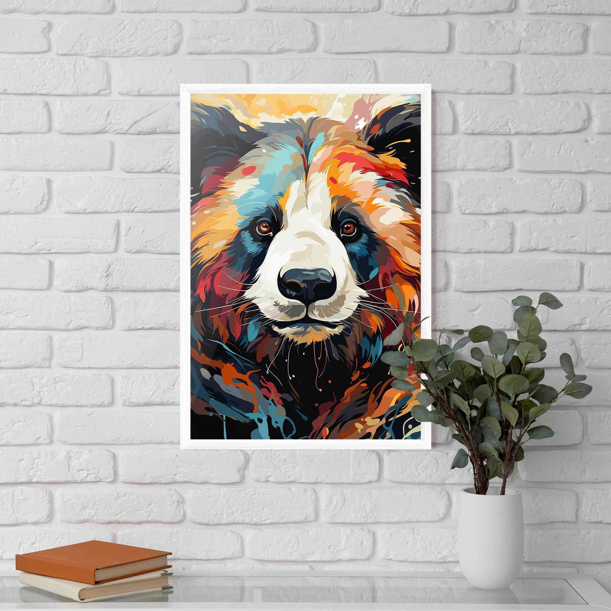 Gerahmte Poster Cream Color Bear mockup 5