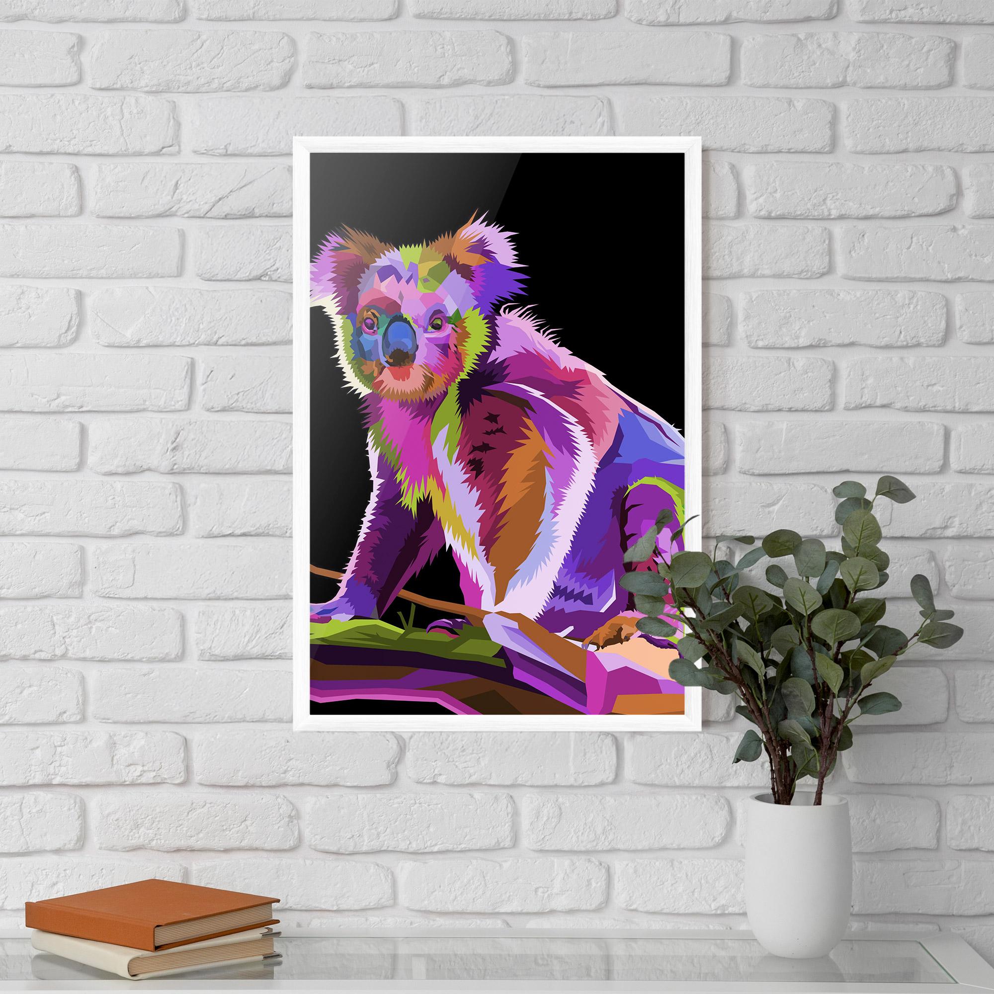 Gerahmte Poster Koala Art mockup 5