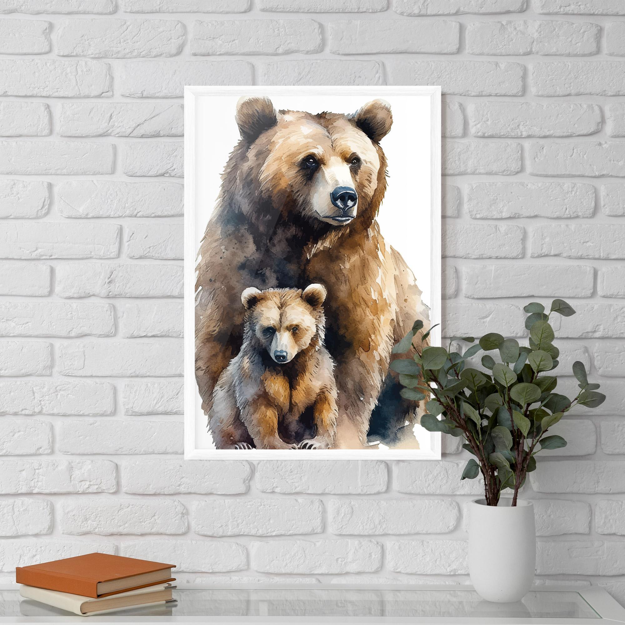 Gerahmte Poster Mama Bear mockup 5