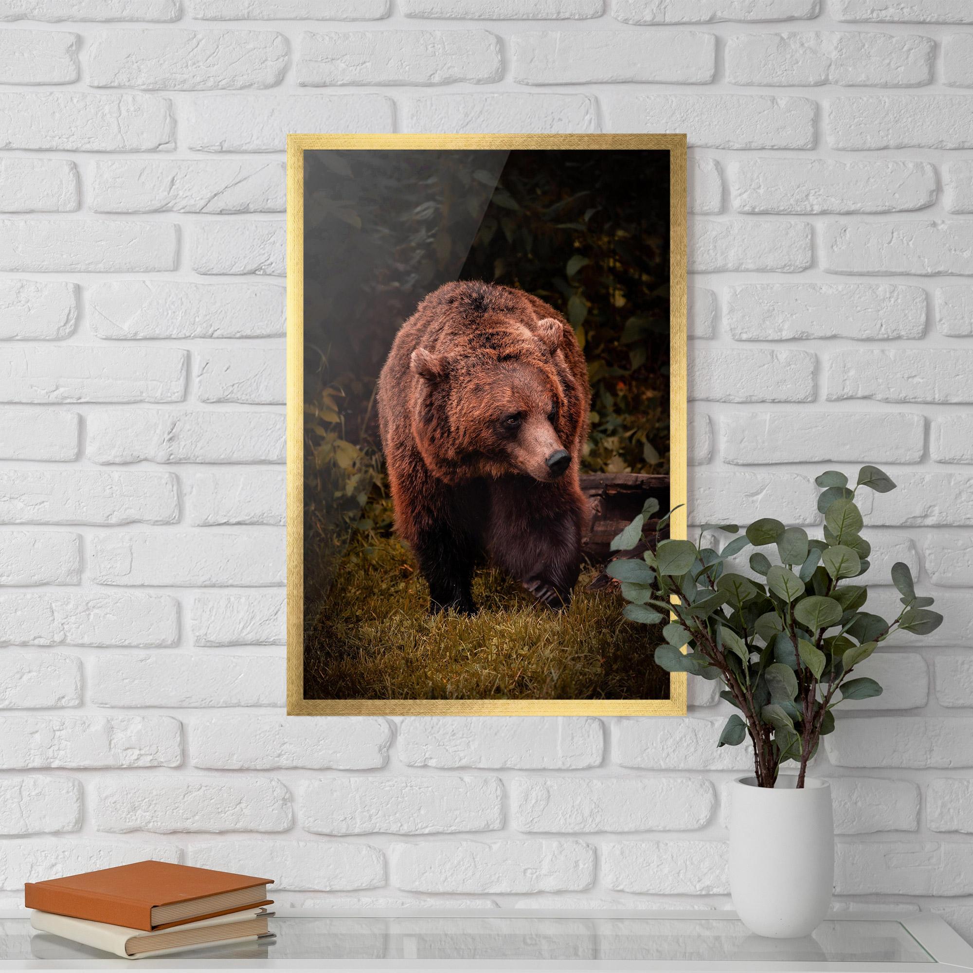 Gerahmte Poster Brown Bear mockup 5