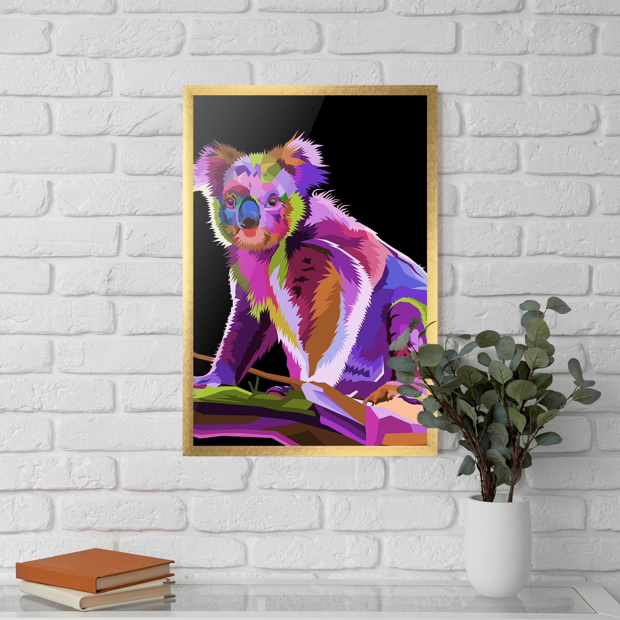 Gerahmte Poster Koala Art mockup 5