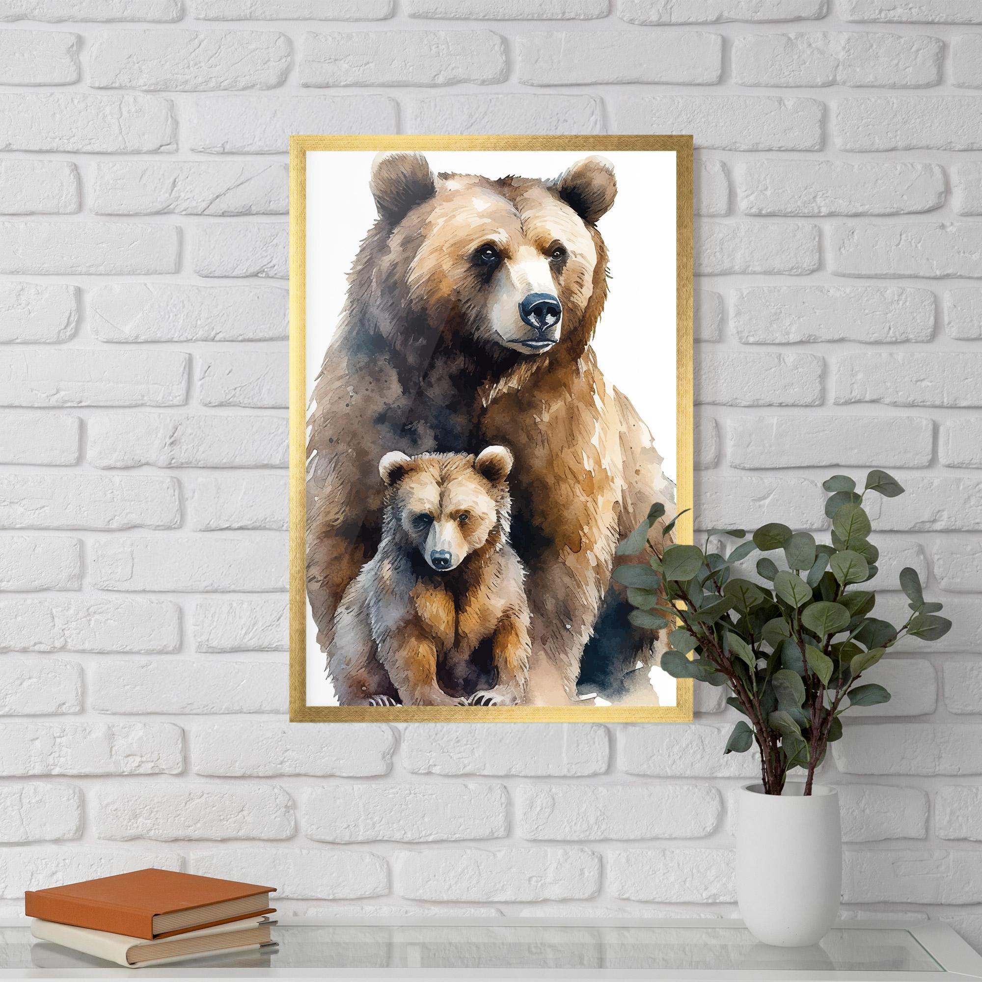Gerahmte Poster Mama Bear mockup 5