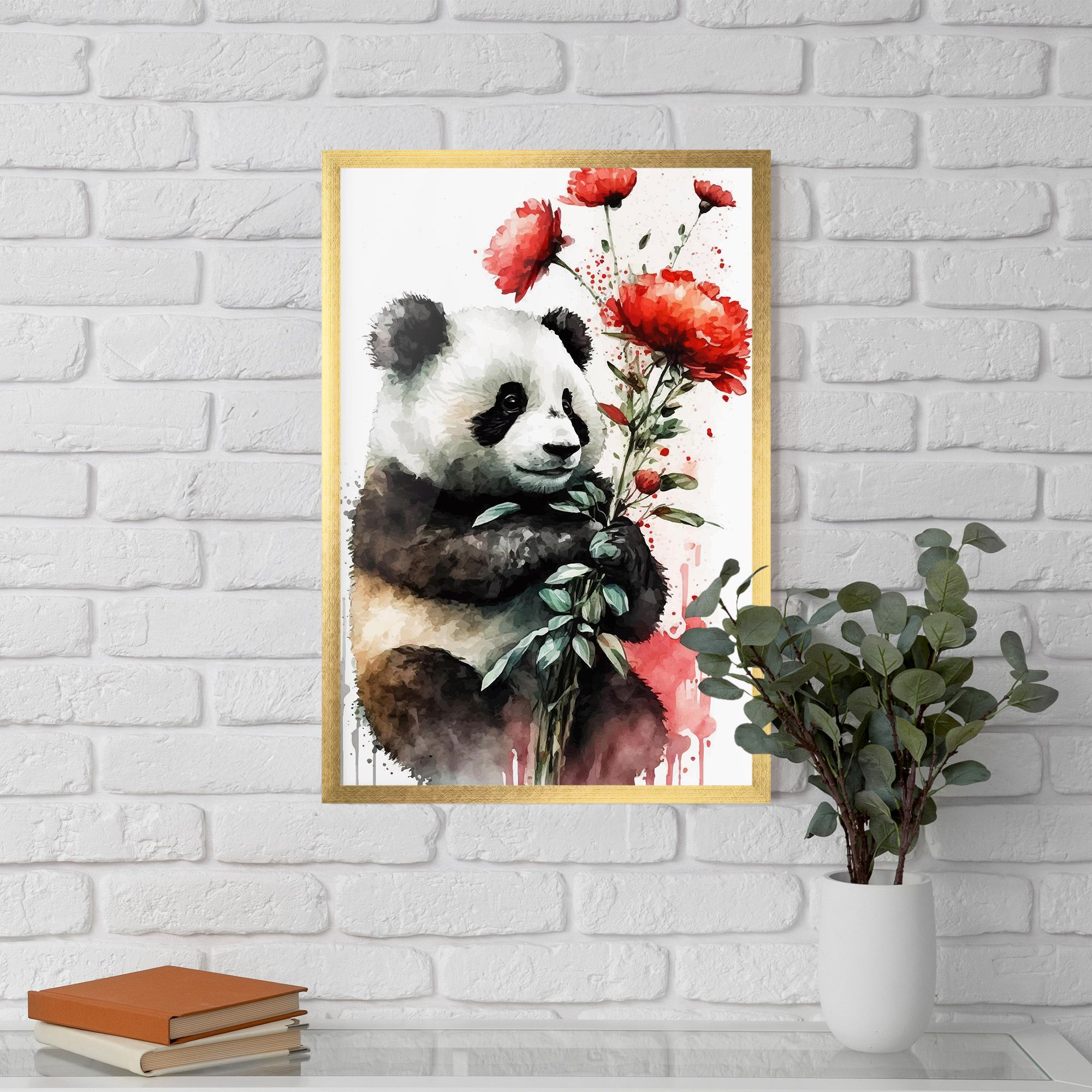 Red Flower Panda mockup 5