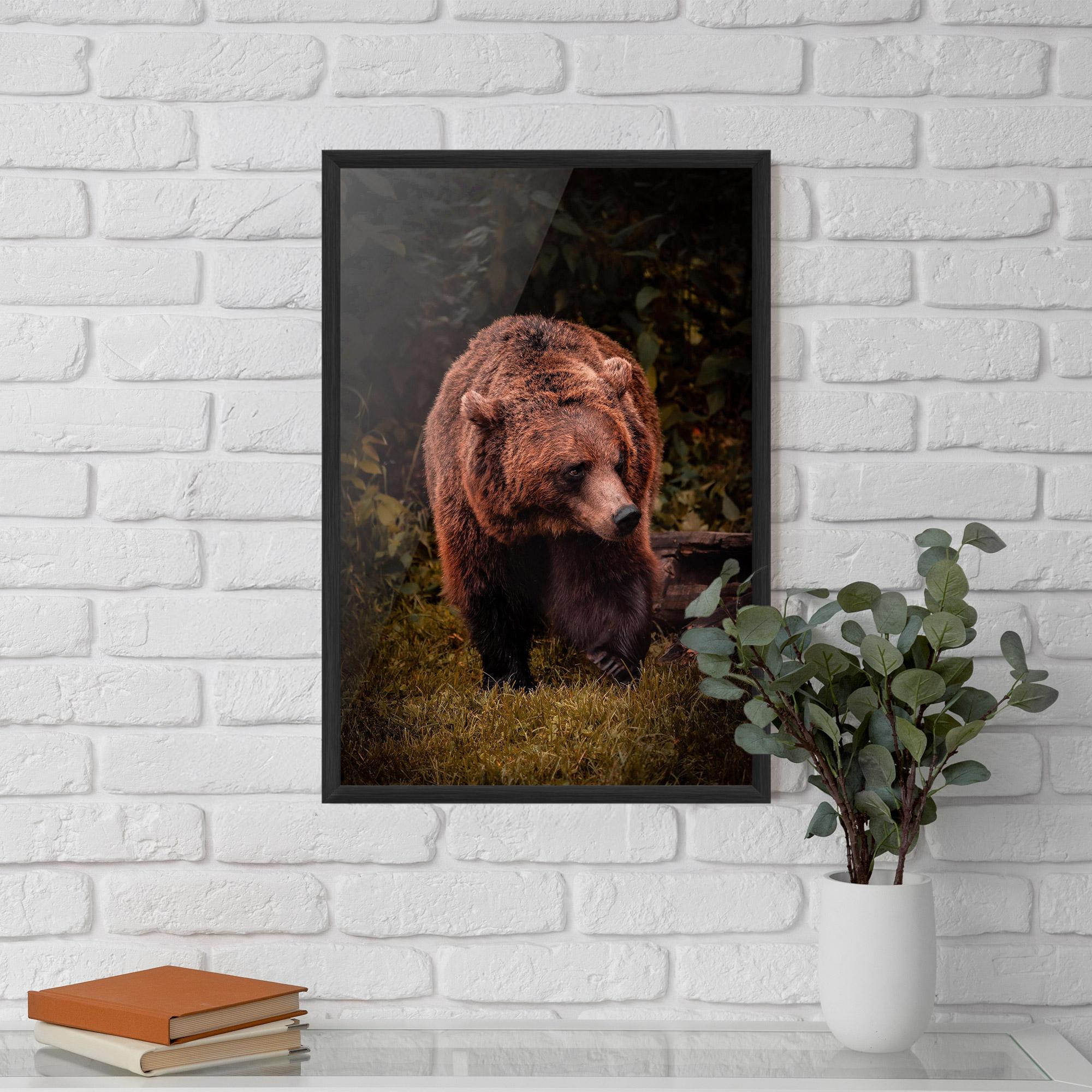 Gerahmte Poster Brown Bear mockup 5