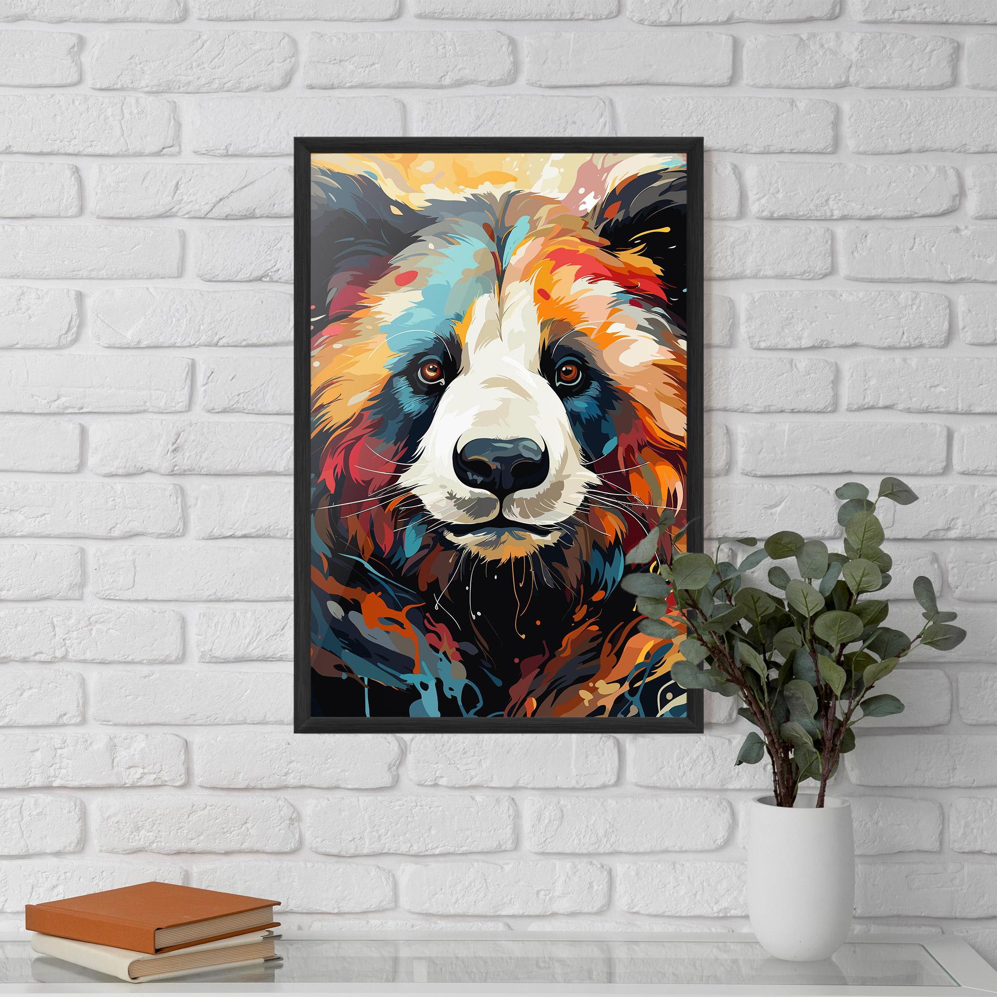 Gerahmte Poster Cream Color Bear mockup 5