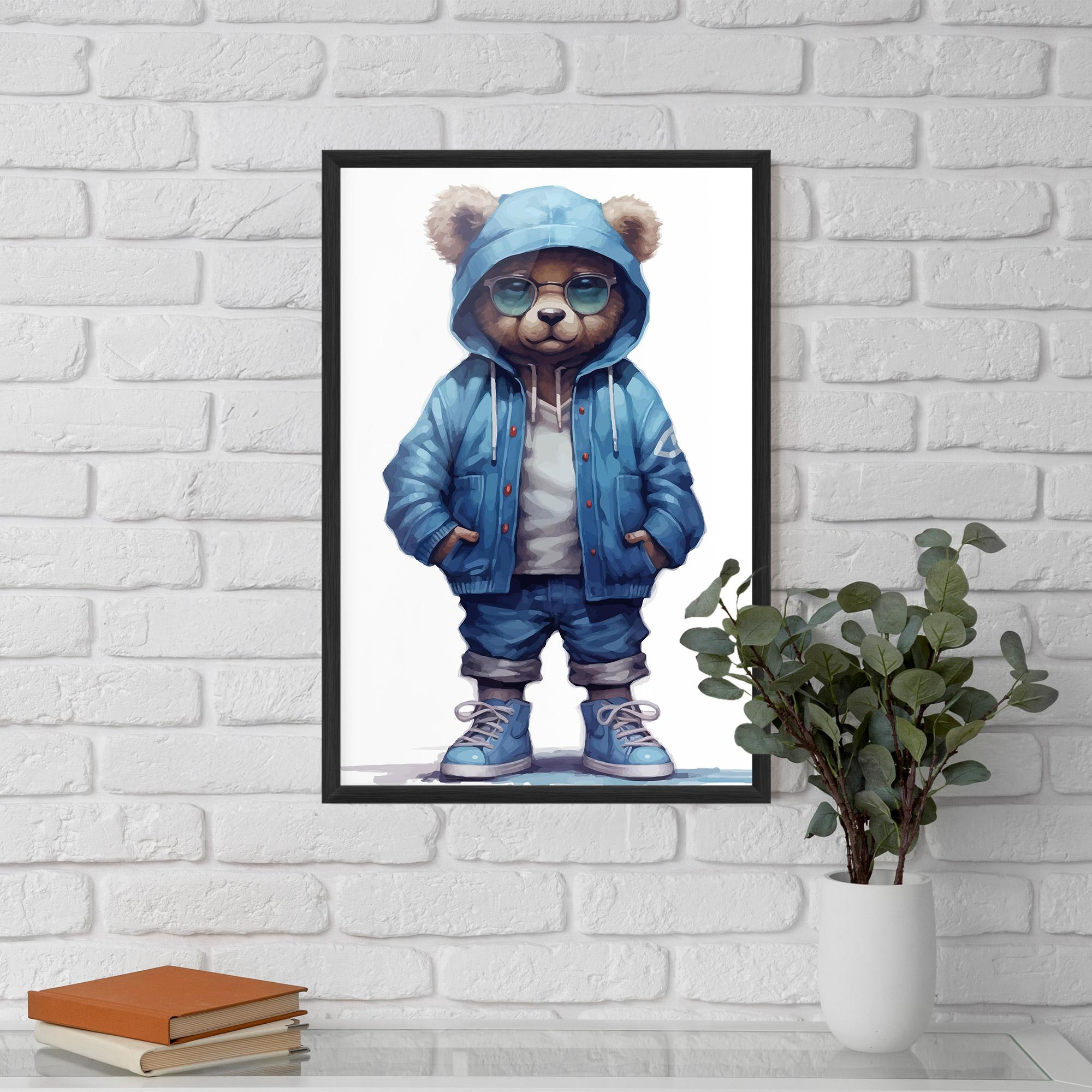 Gerahmte Poster Glasses Bear mockup 5