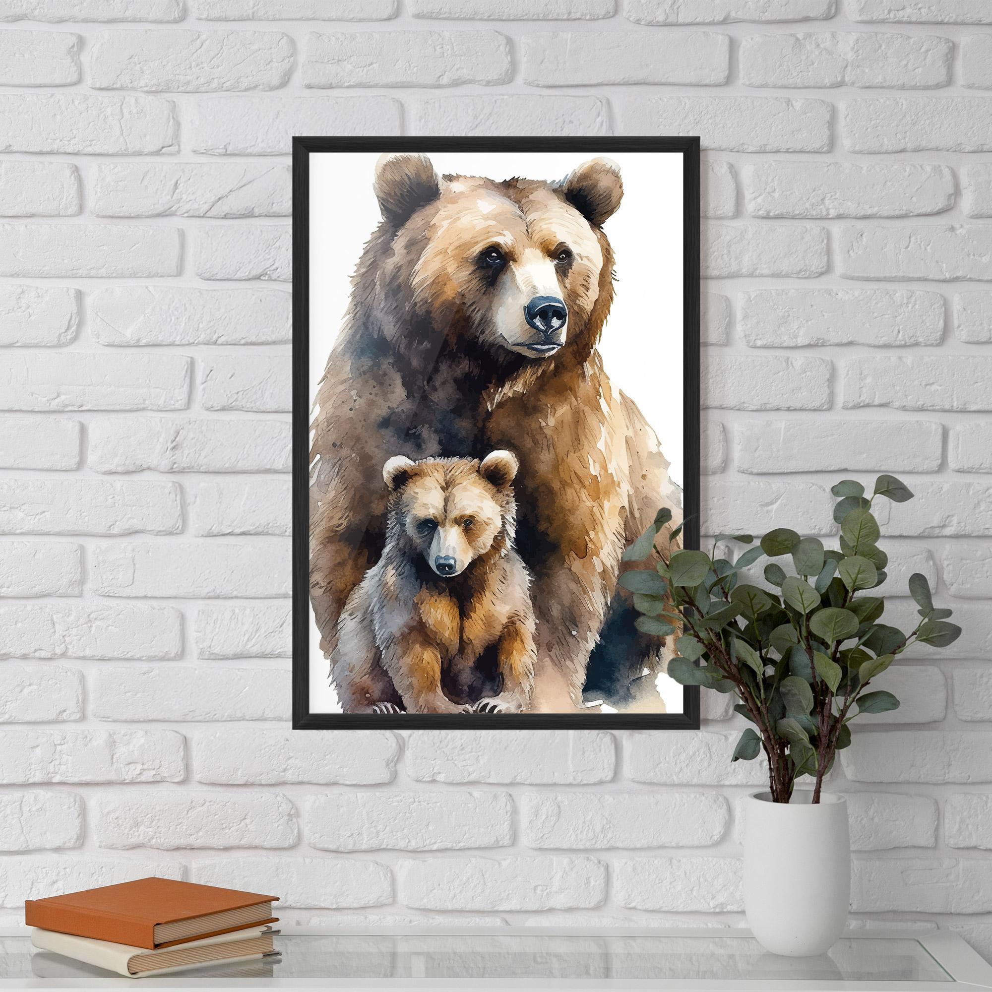 Gerahmte Poster Mama Bear mockup 5