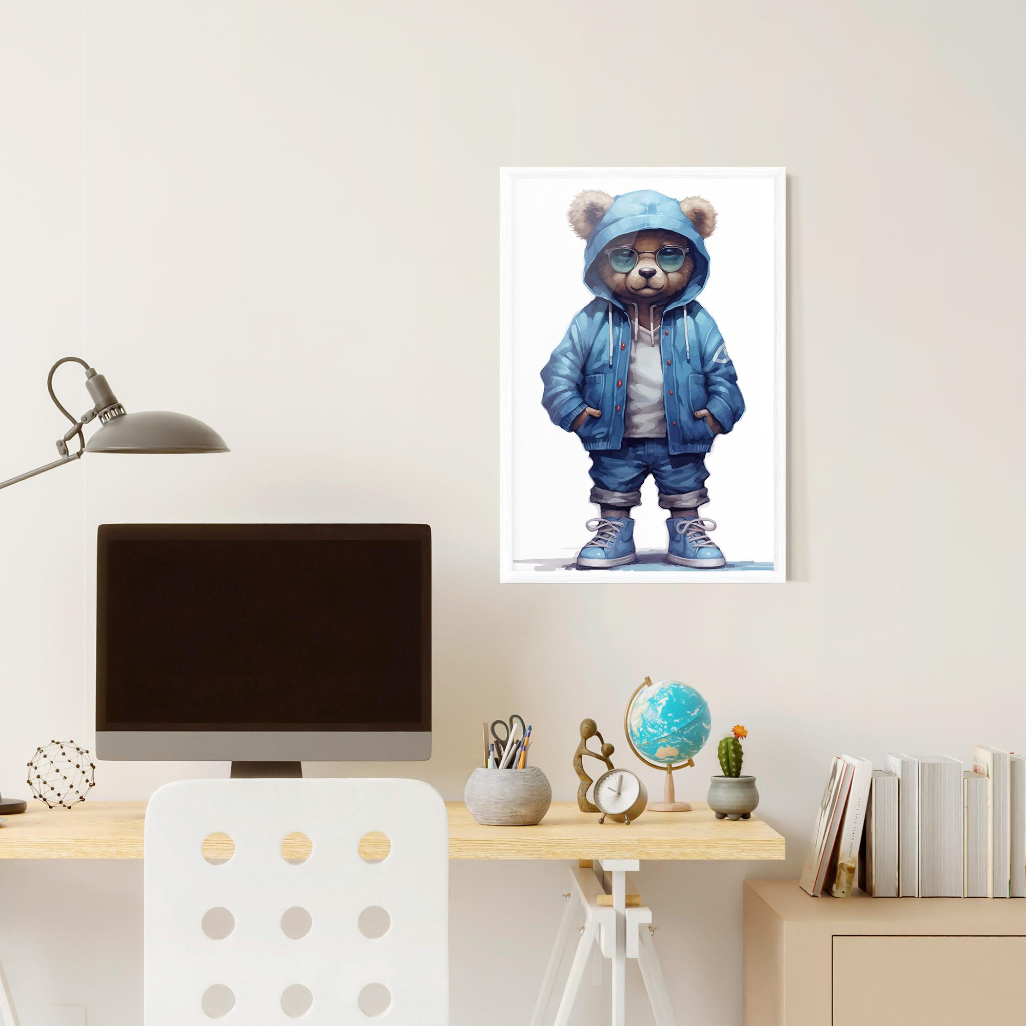 Gerahmte Poster Glasses Bear mockup 6
