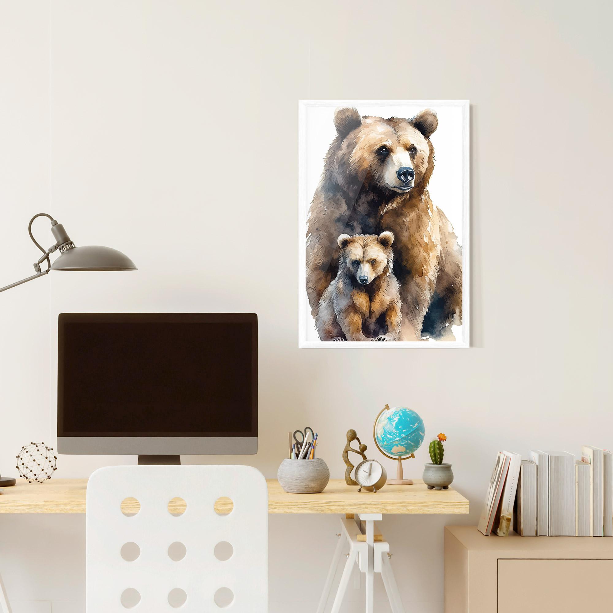 Gerahmte Poster Mama Bear mockup 6