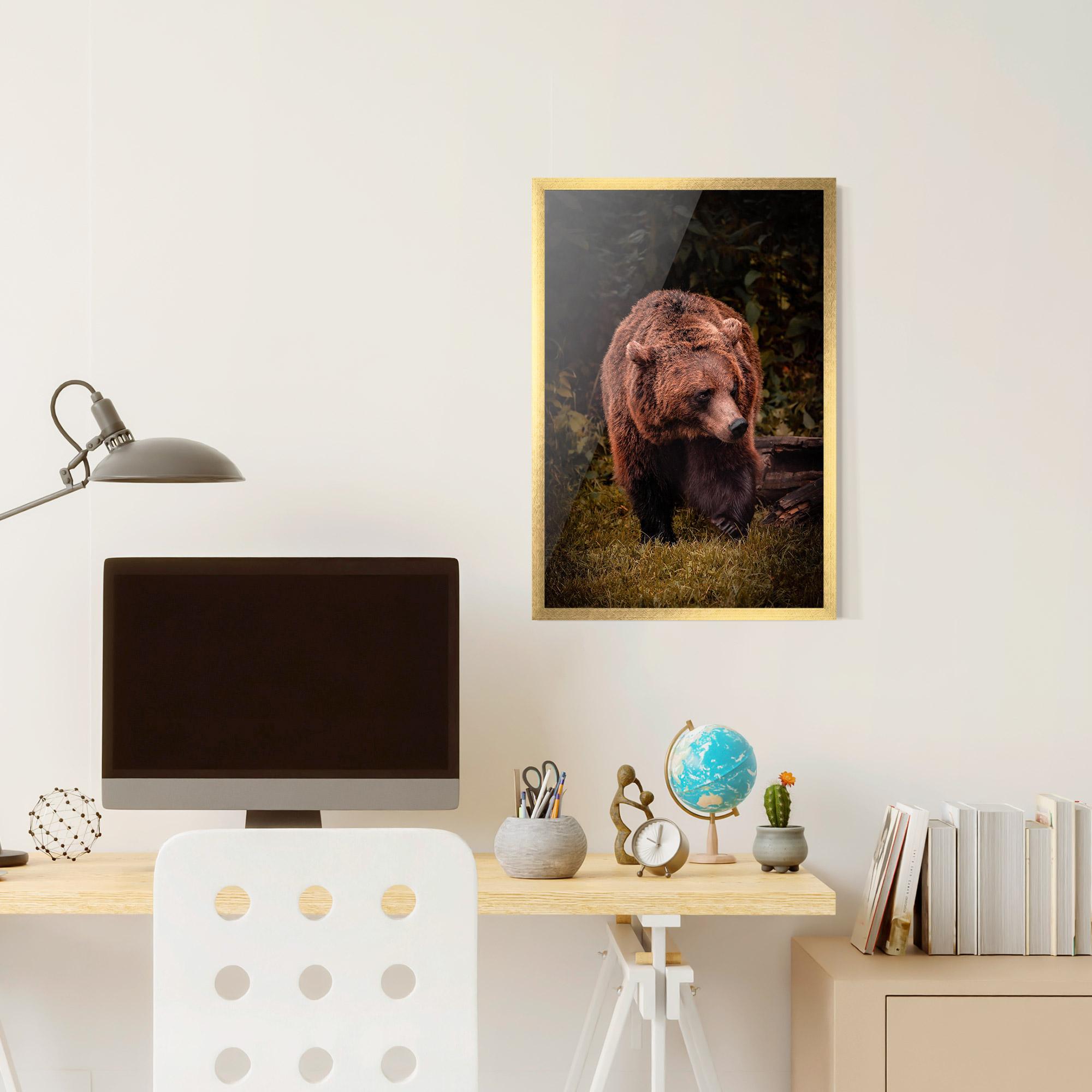 Gerahmte Poster Brown Bear mockup 6