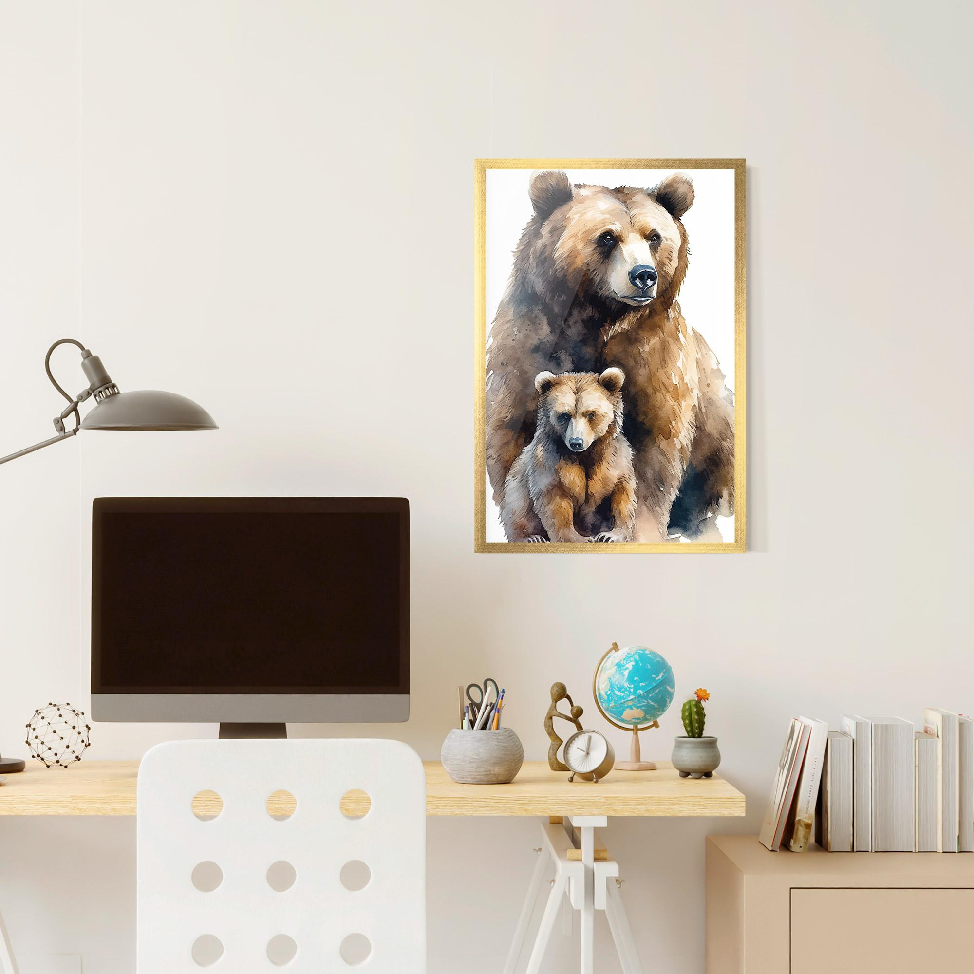 Gerahmte Poster Mama Bear mockup 6
