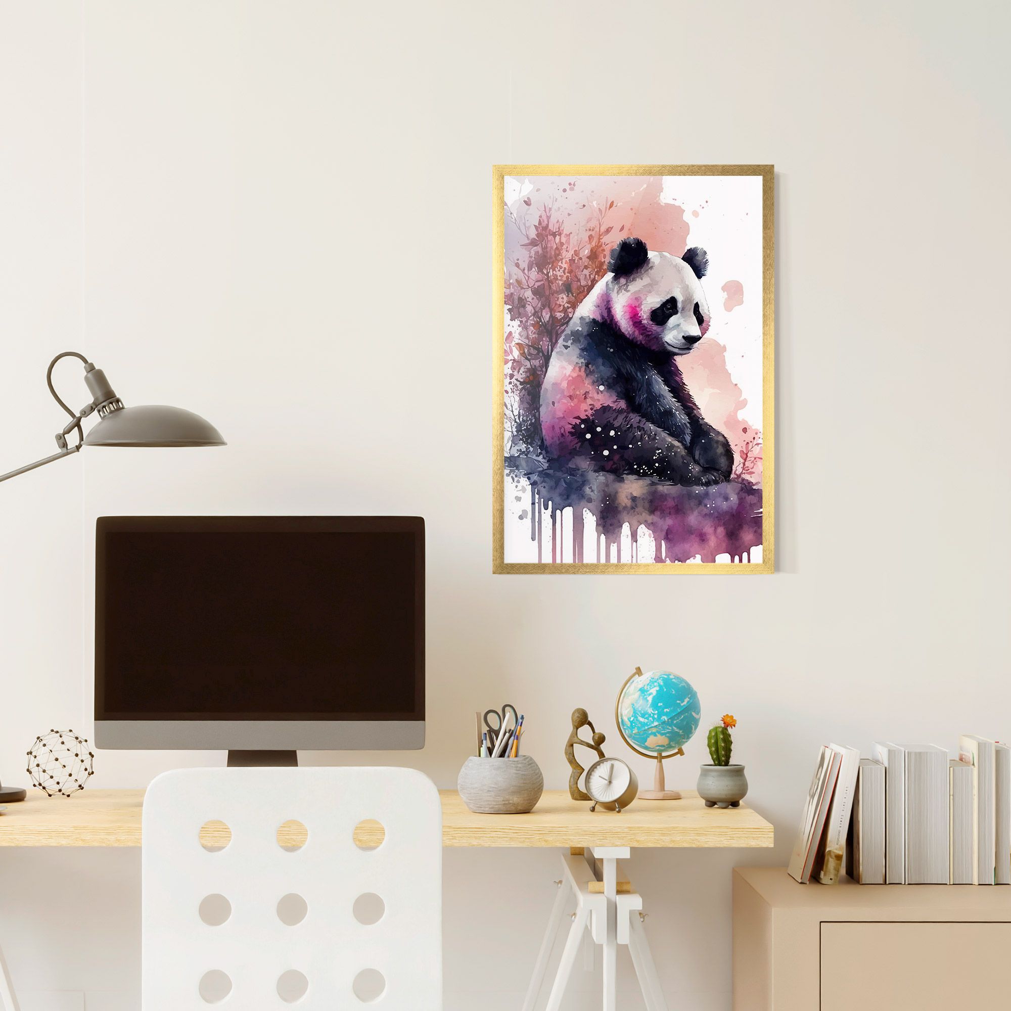 Purple Panda Art mockup 6