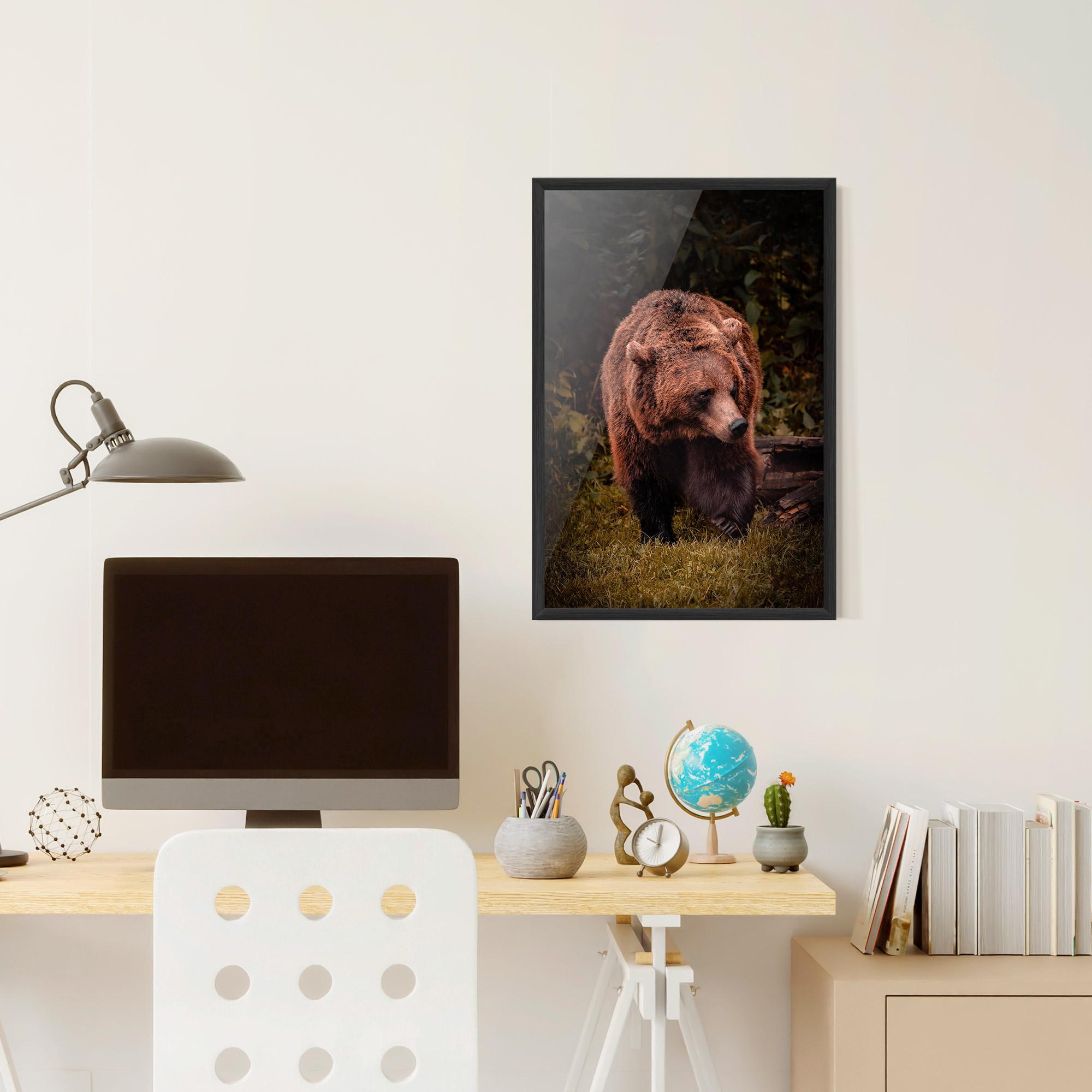 Gerahmte Poster Brown Bear mockup 6