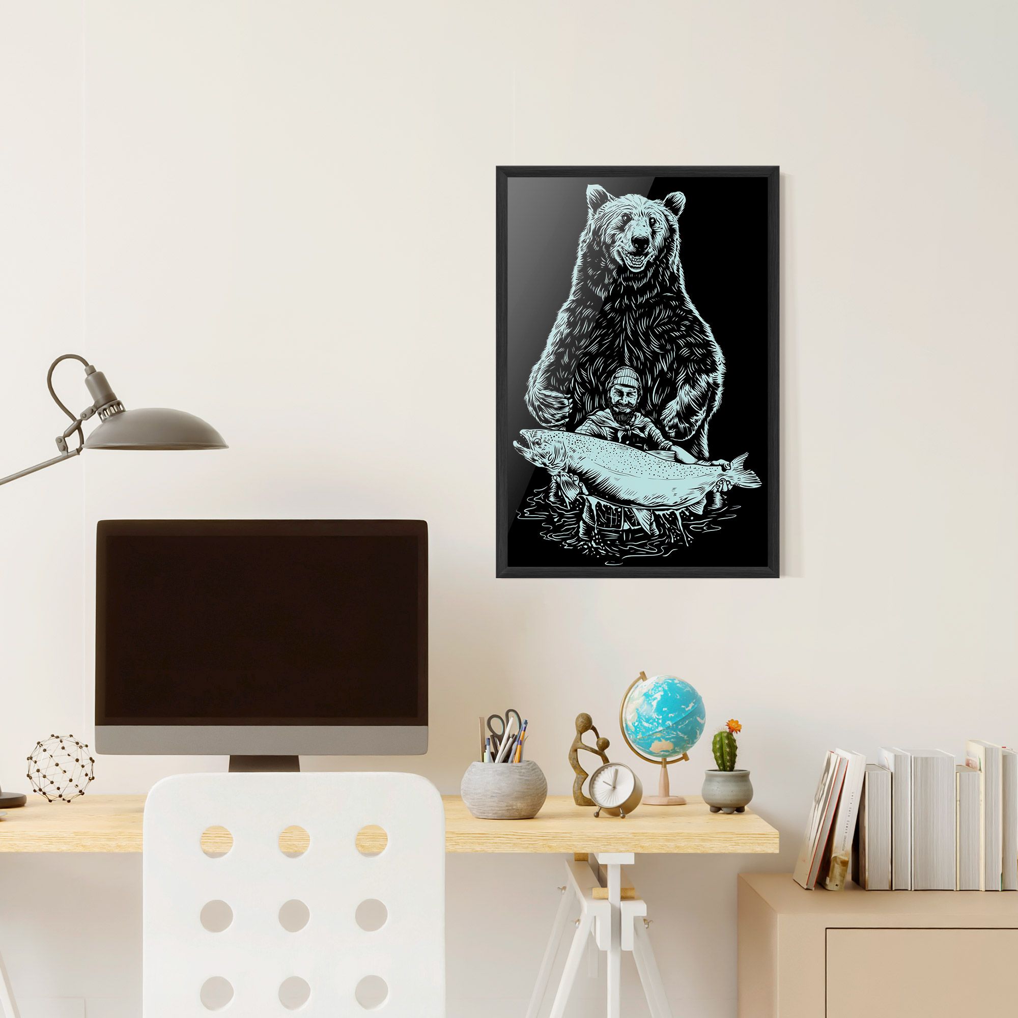 Fishing Bear mockup 6