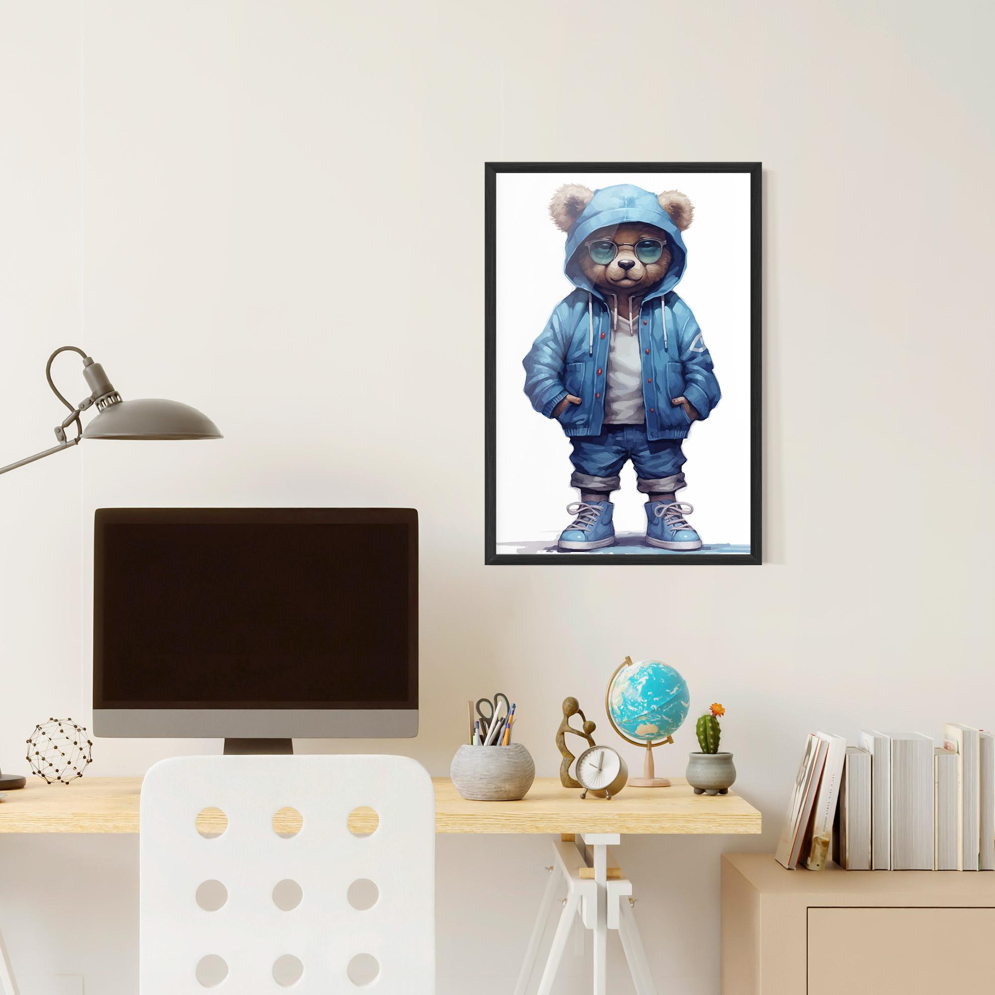 Gerahmte Poster Glasses Bear mockup 6