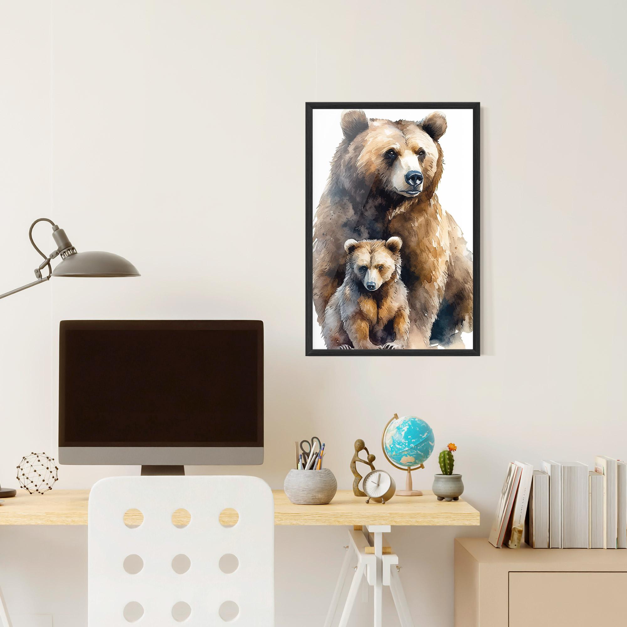 Gerahmte Poster Mama Bear mockup 6