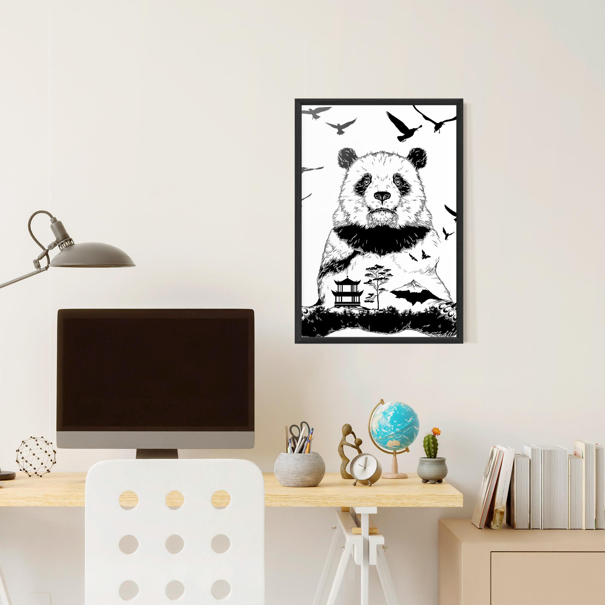 Gerahmte Poster Panda Bear mockup 6