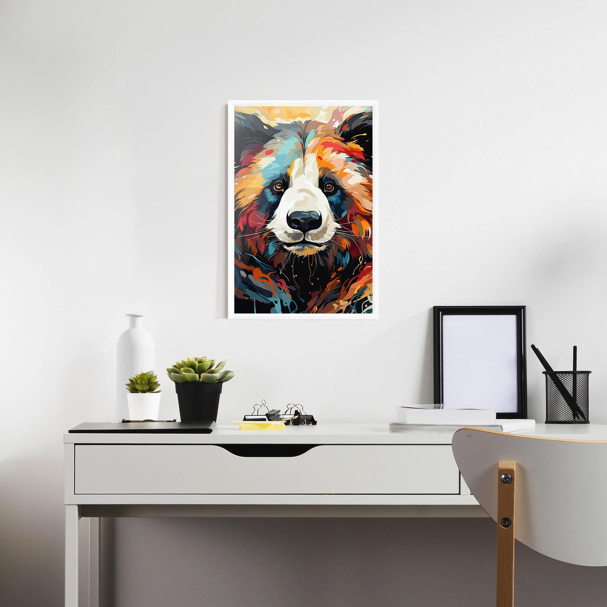Gerahmte Poster Cream Color Bear mockup 7