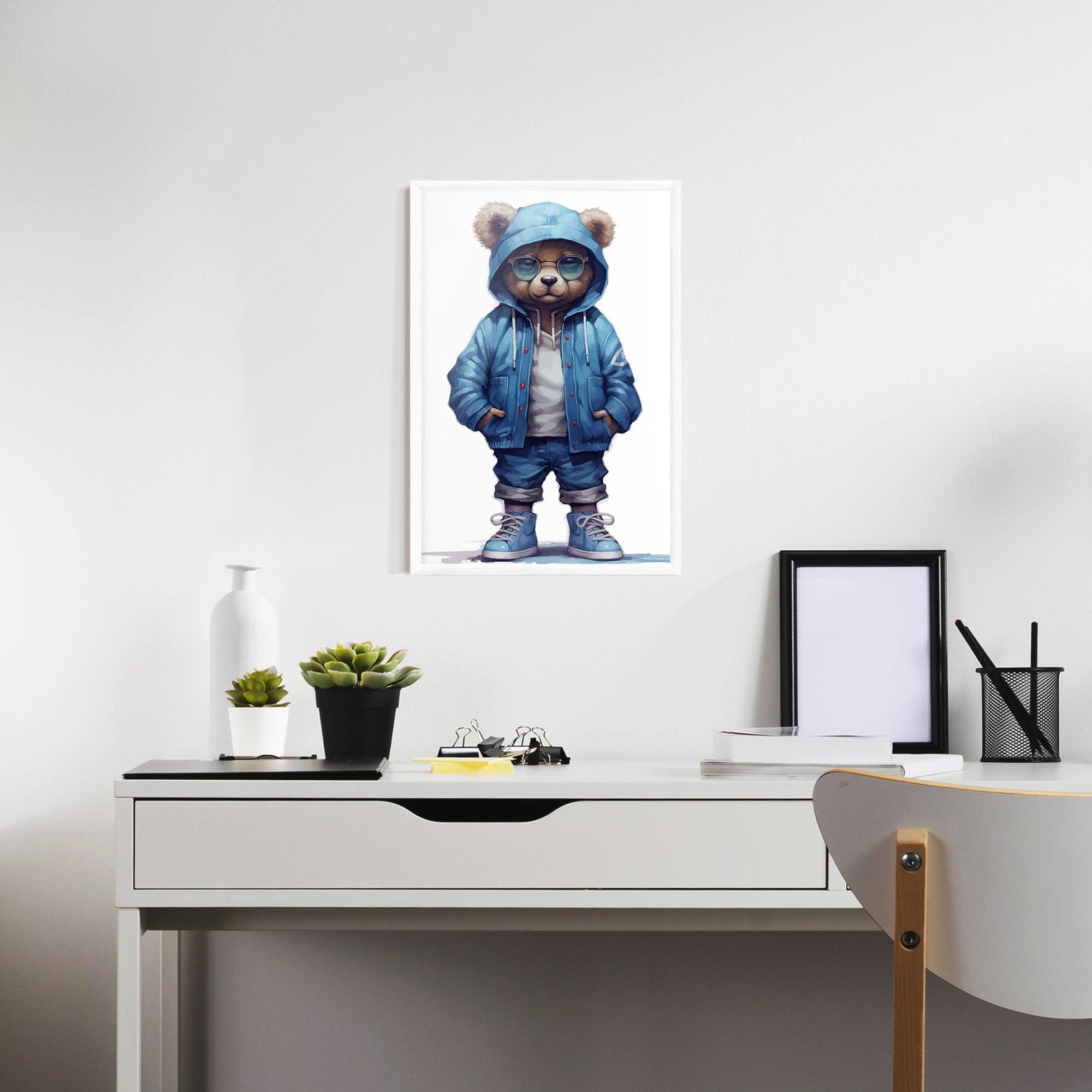 Gerahmte Poster Glasses Bear mockup 7