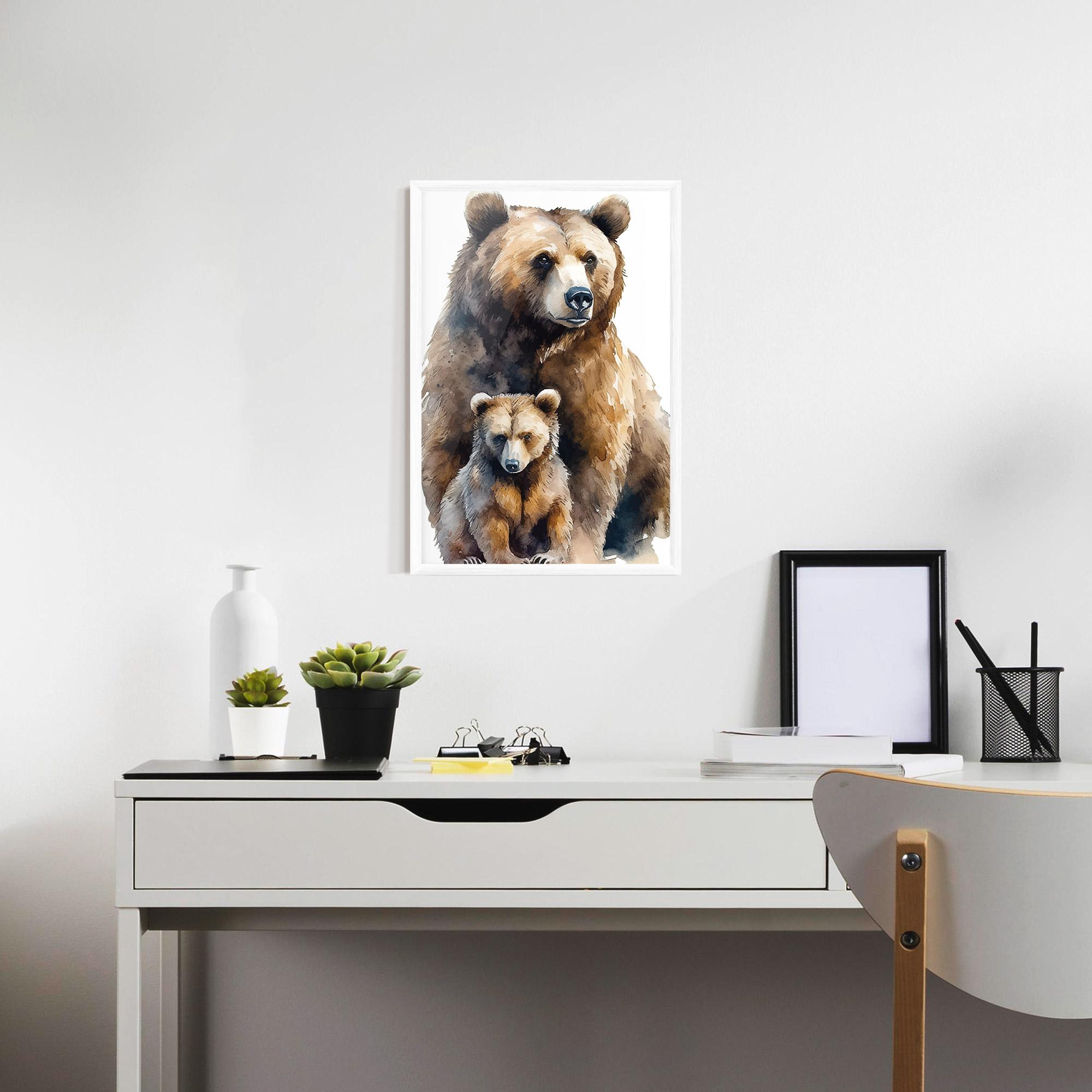 Gerahmte Poster Mama Bear mockup 7