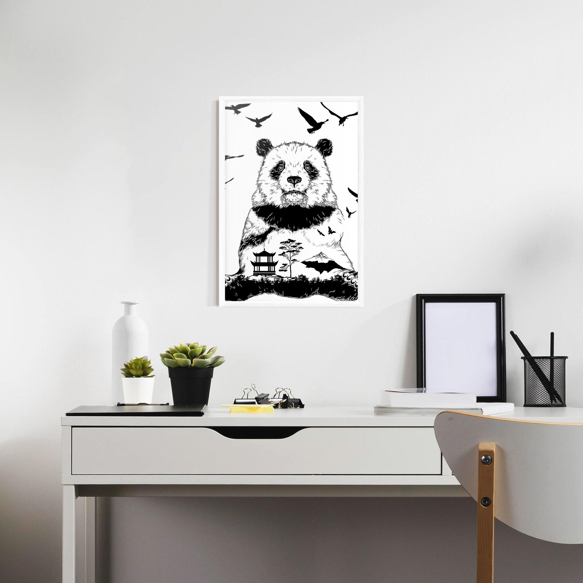 Gerahmte Poster Panda Bear mockup 7