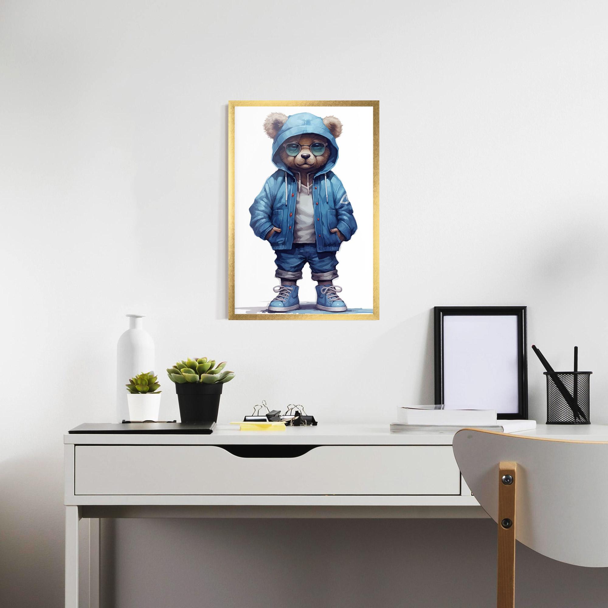 Gerahmte Poster Glasses Bear mockup 7