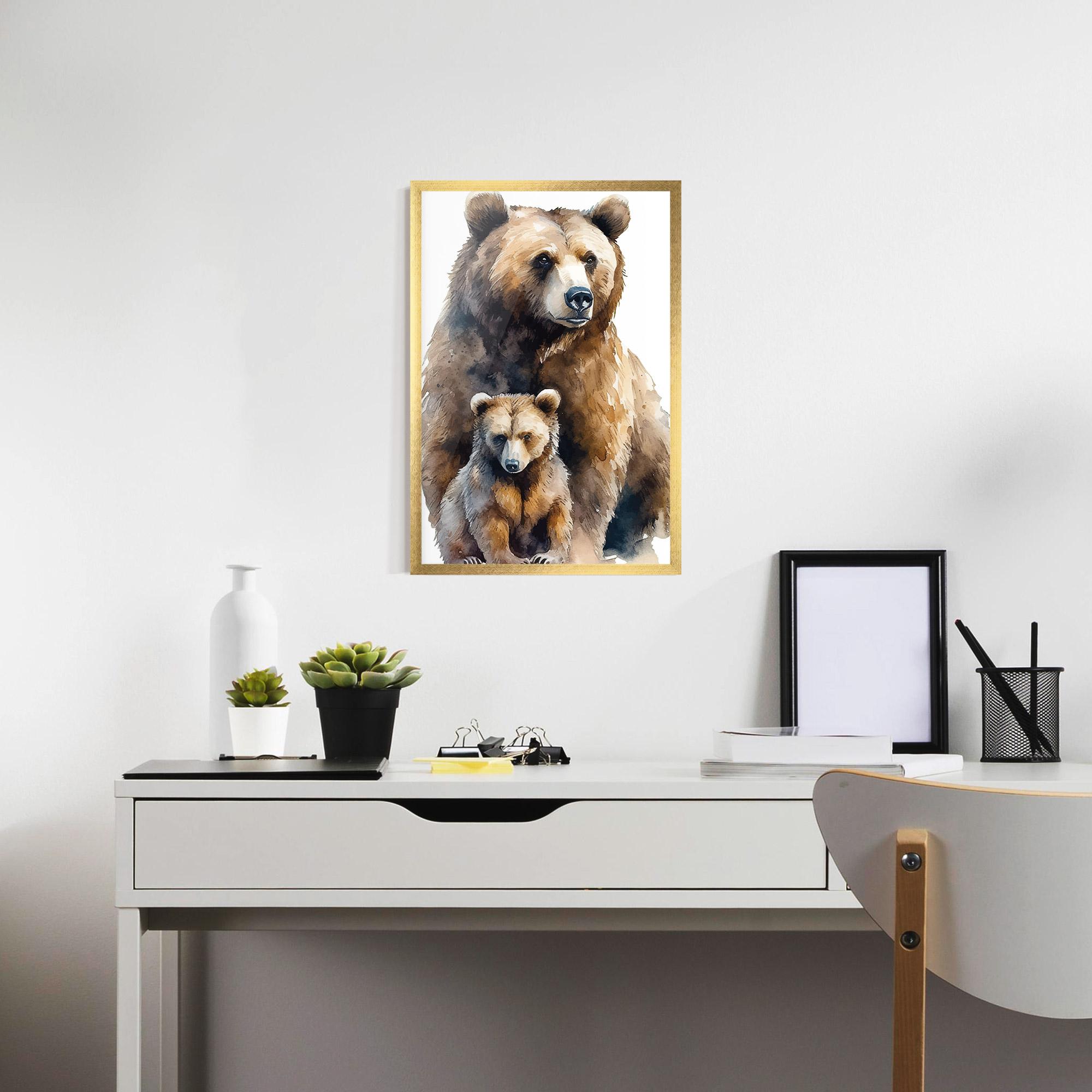 Gerahmte Poster Mama Bear mockup 7