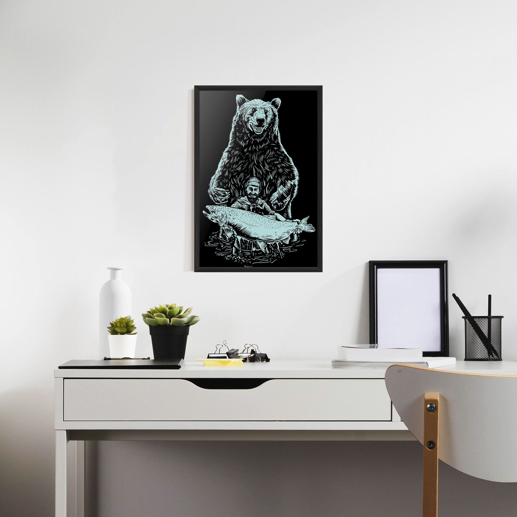 Fishing Bear mockup 7