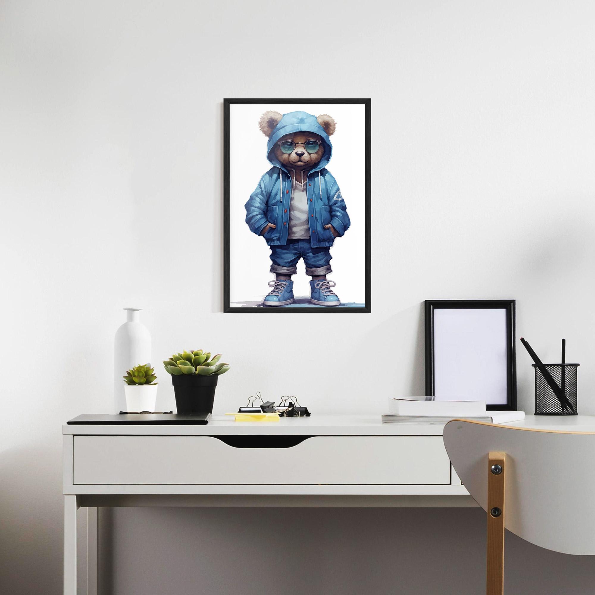 Gerahmte Poster Glasses Bear mockup 7