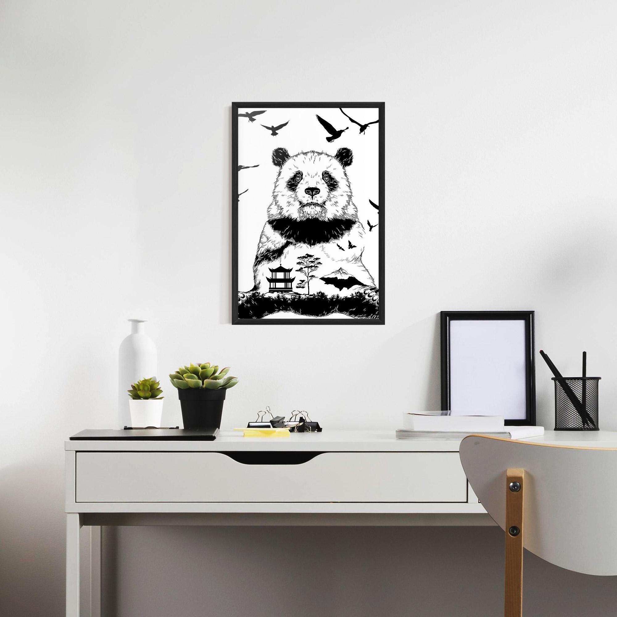 Gerahmte Poster Panda Bear mockup 7