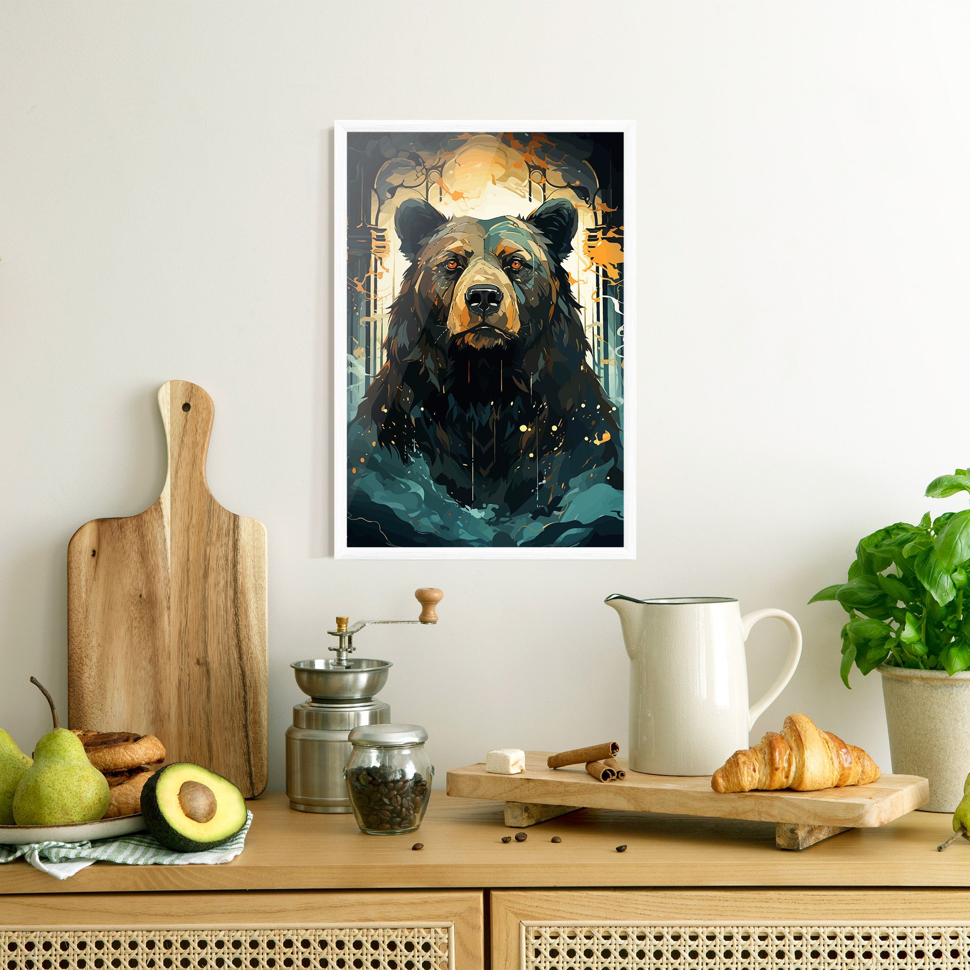 Brown Bear Art mockup 8