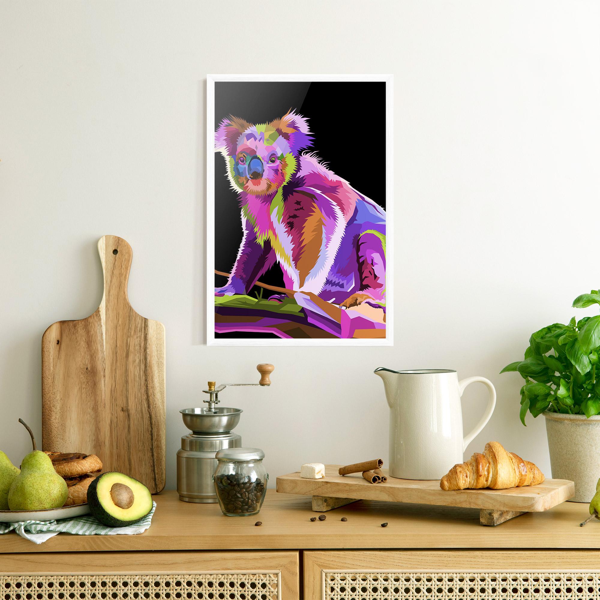 Gerahmte Poster Koala Art mockup 8