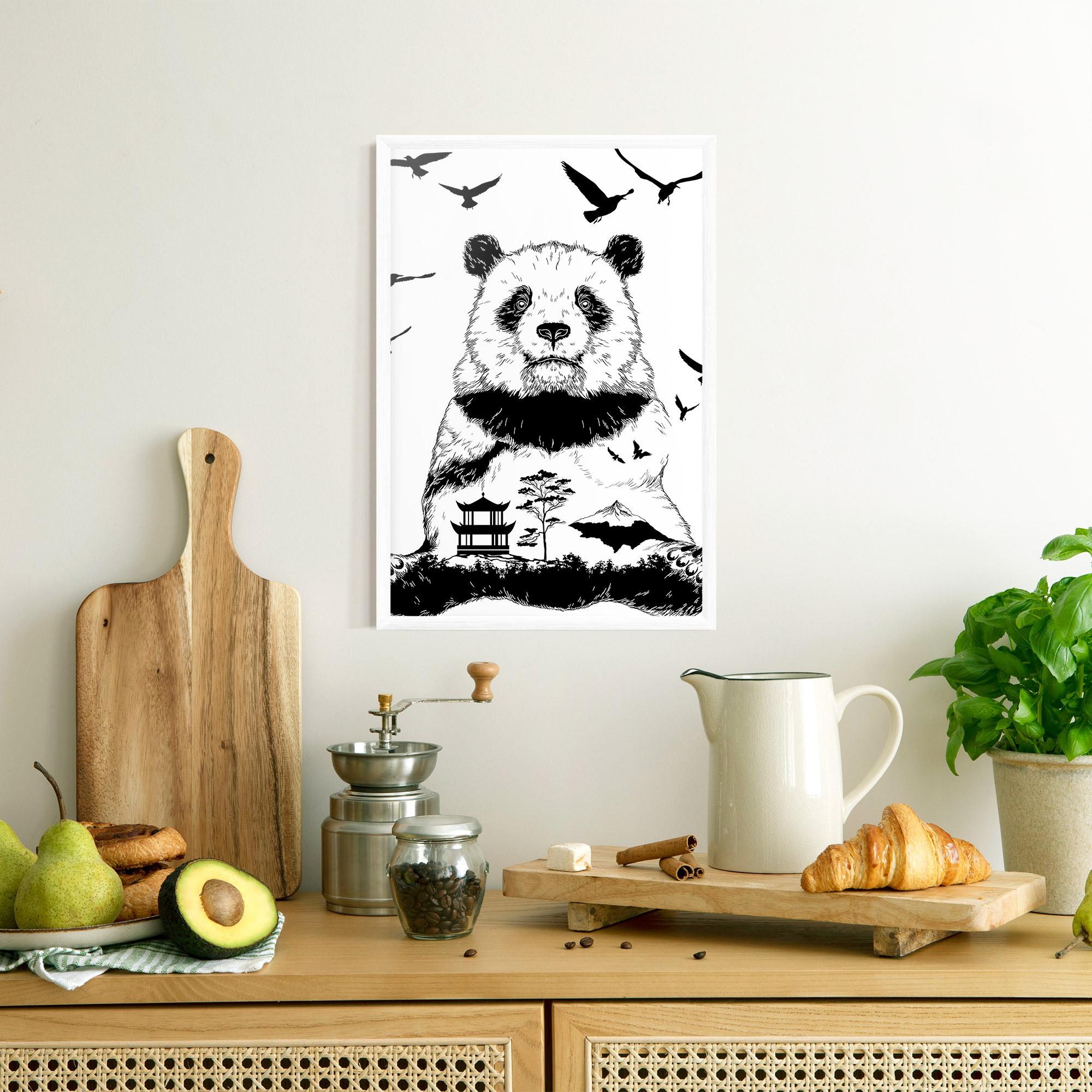 Gerahmte Poster Panda Bear mockup 8