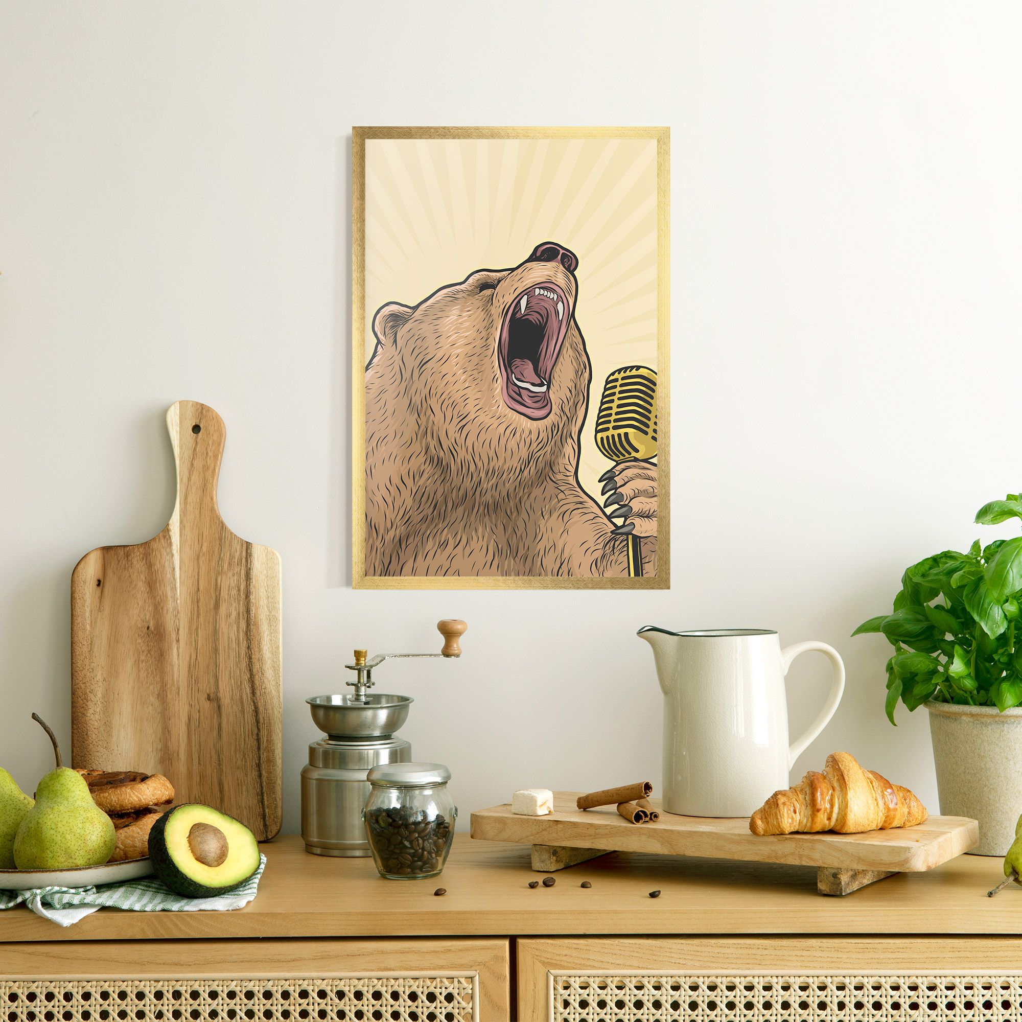 Bear Singing mockup 8