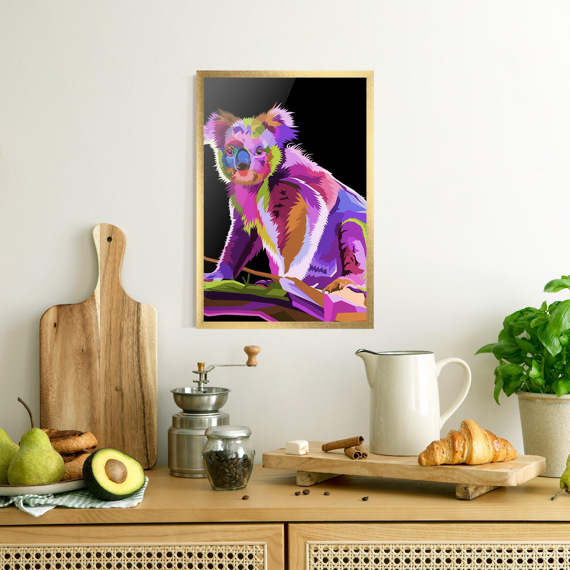 Gerahmte Poster Koala Art mockup 8