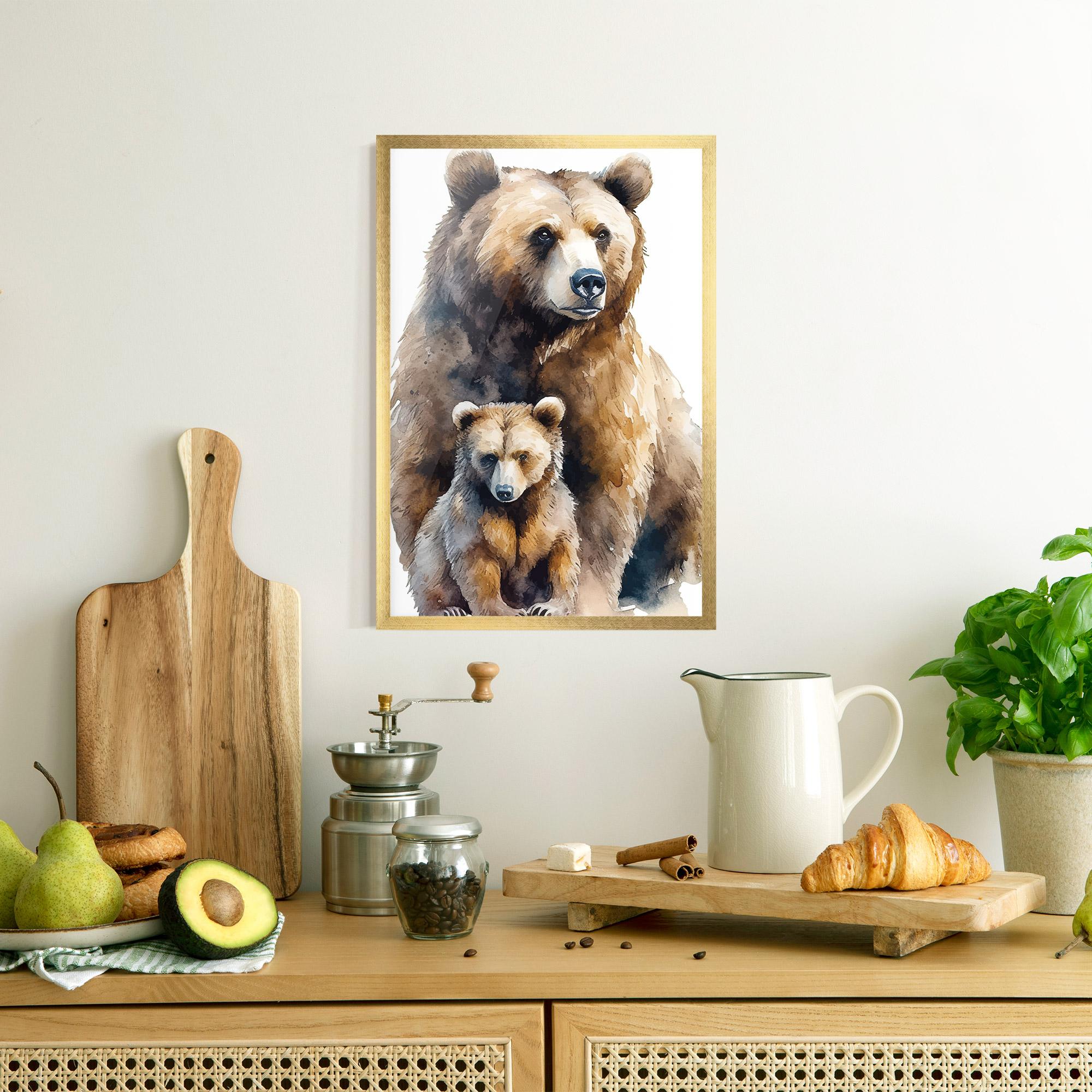 Gerahmte Poster Mama Bear mockup 8